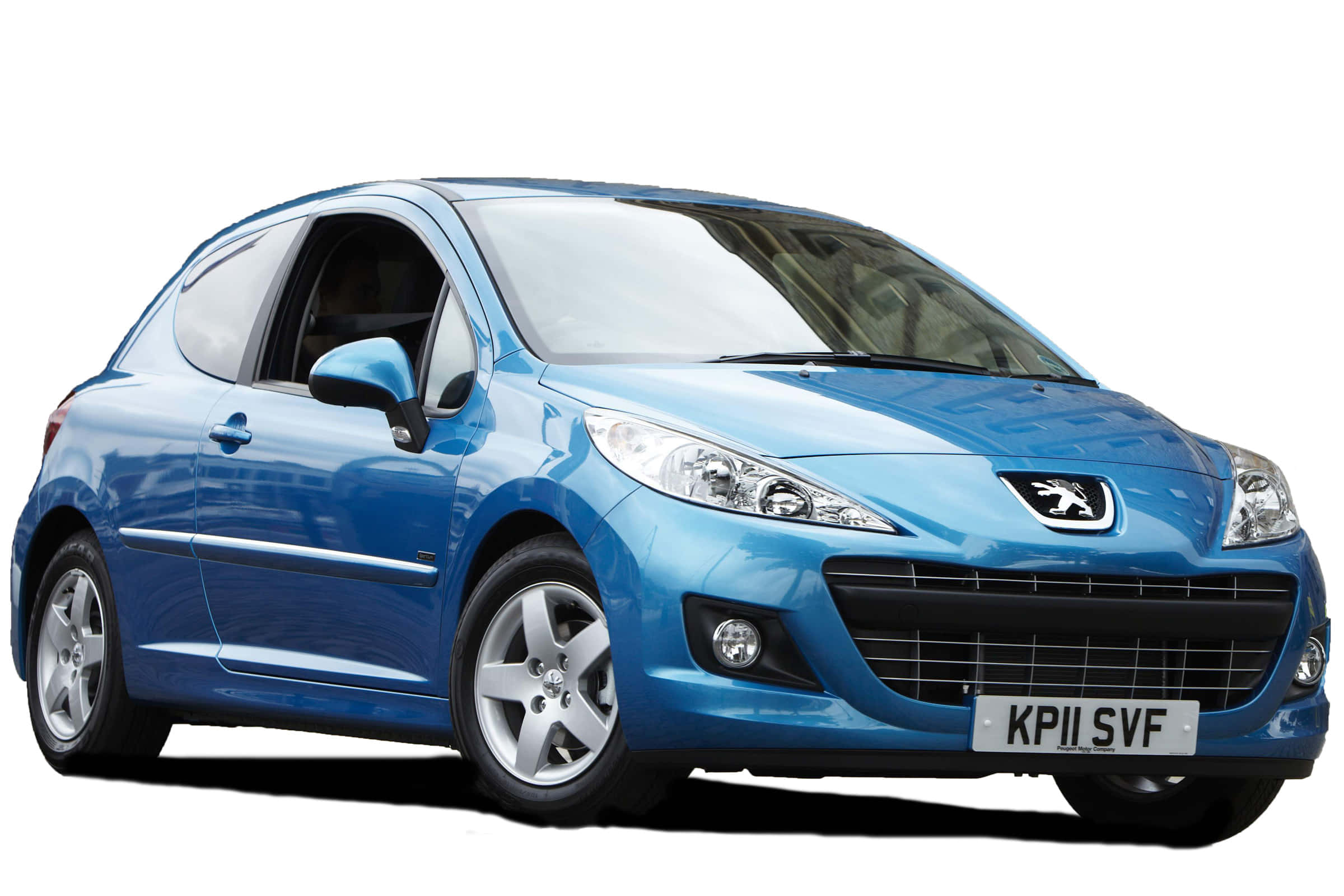 Peugeot 207, blue, hatchback, Full HD Desktop Wallpaper