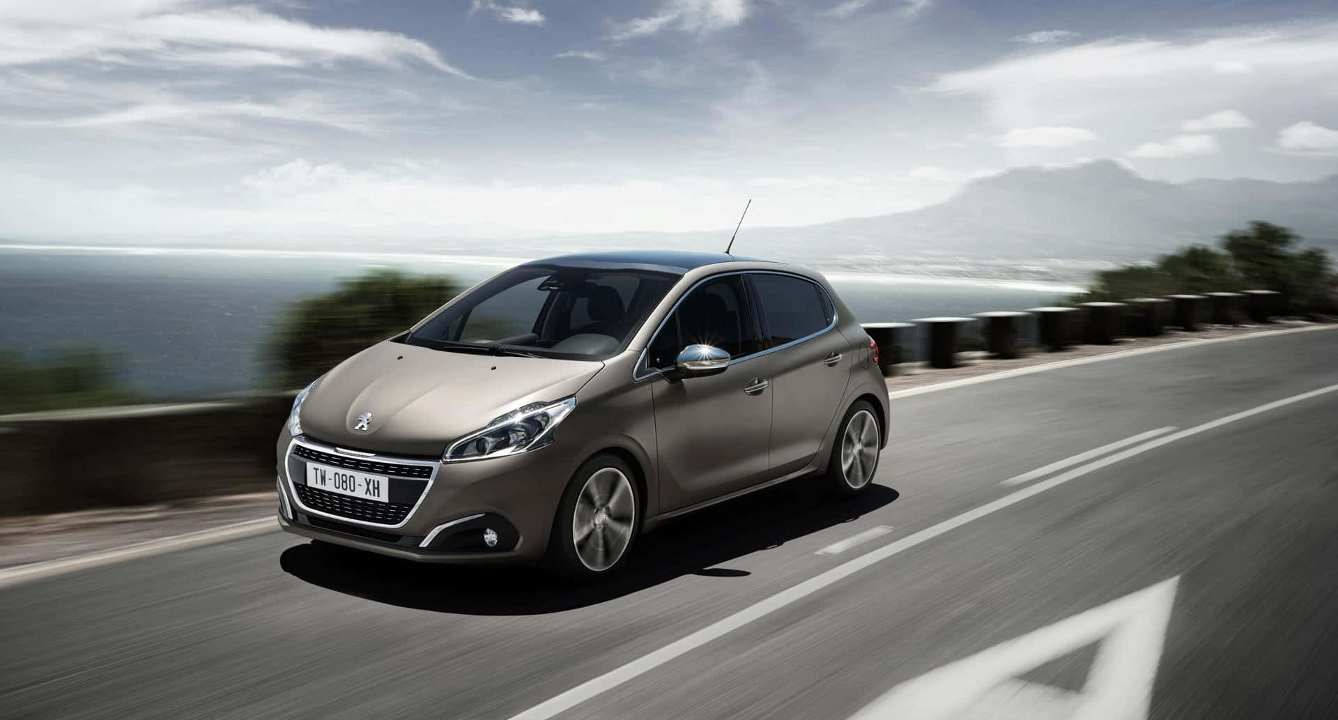 Peugeot 208, 2022, sleek silver hatchback, Full HD Desktop Wallpaper