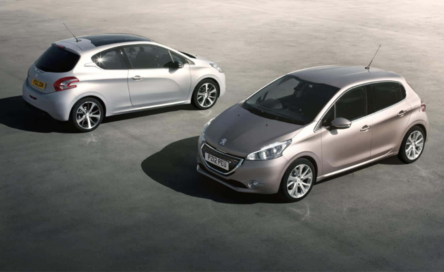 Peugeot 208, silver, rose gold, HD Desktop Wallpaper