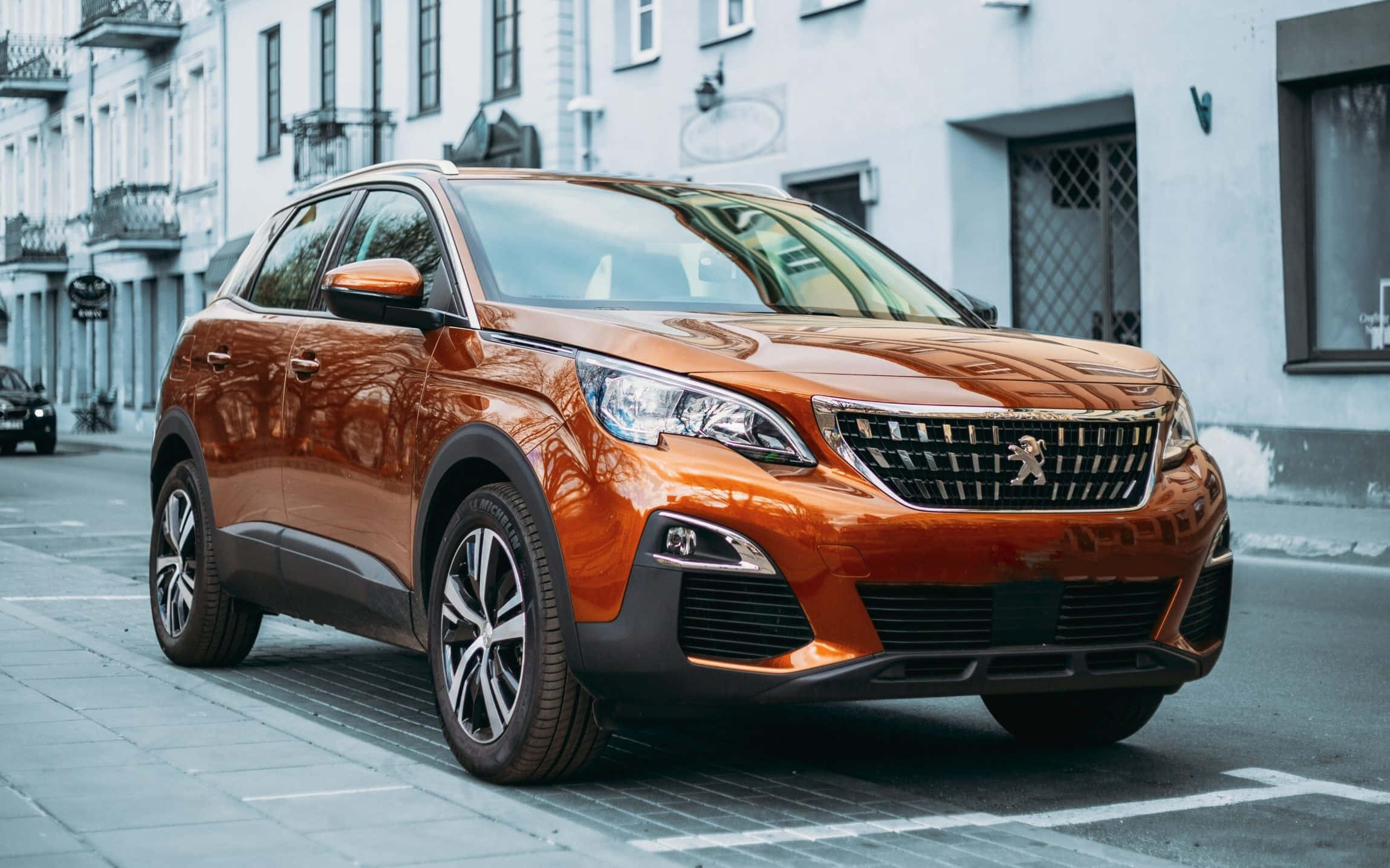 Peugeot 3008, orange, glossy, Full HD Desktop Wallpaper