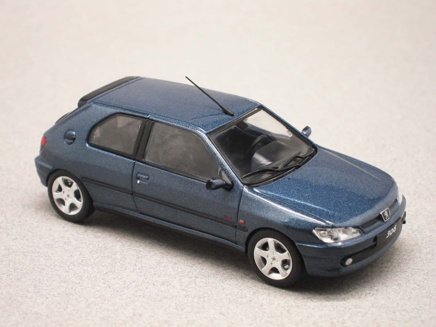 Peugeot 306, blue, silver rims, HD Desktop Wallpaper