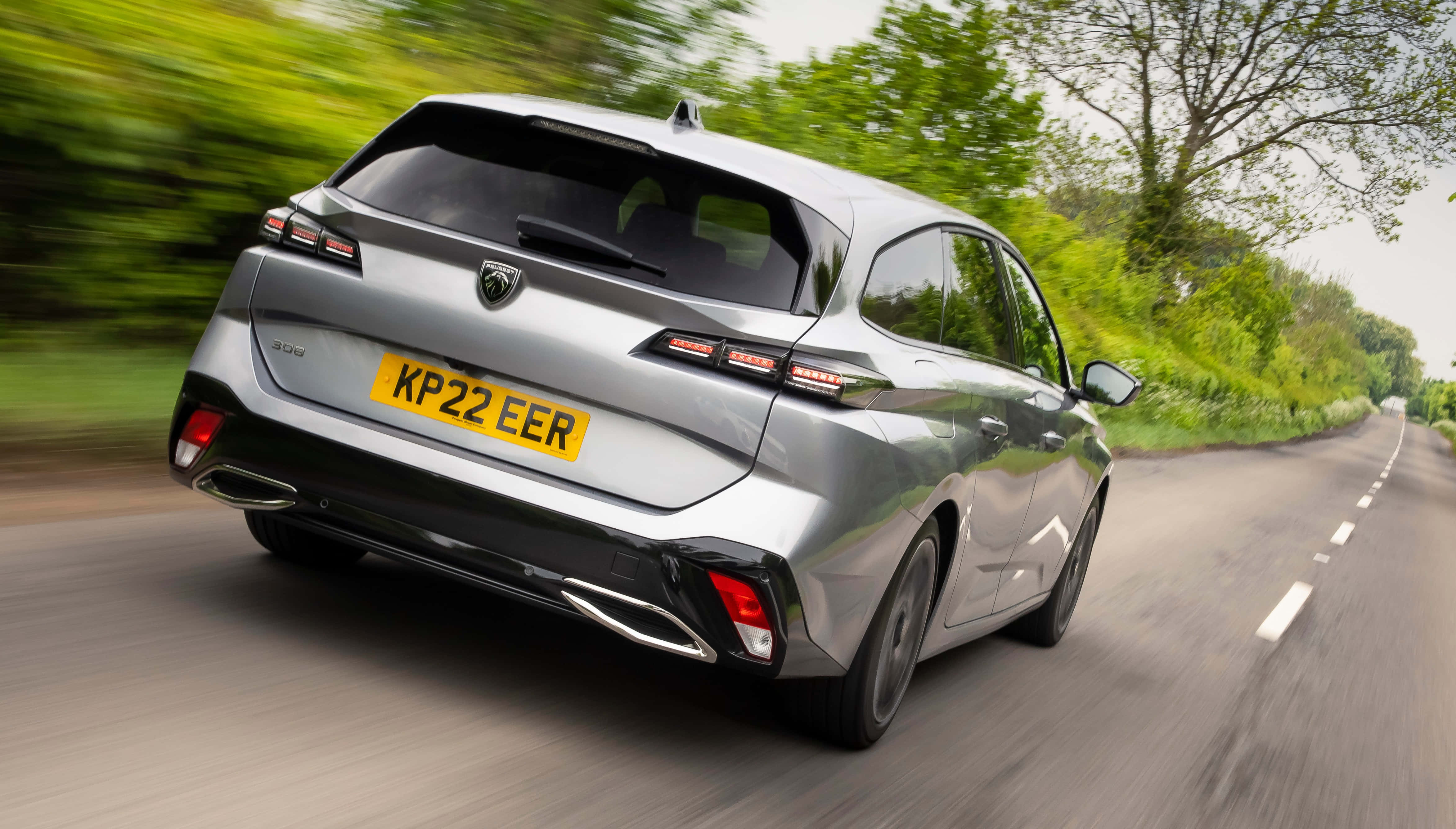 Peugeot 308, silver, hatchback, 4K Desktop Wallpaper