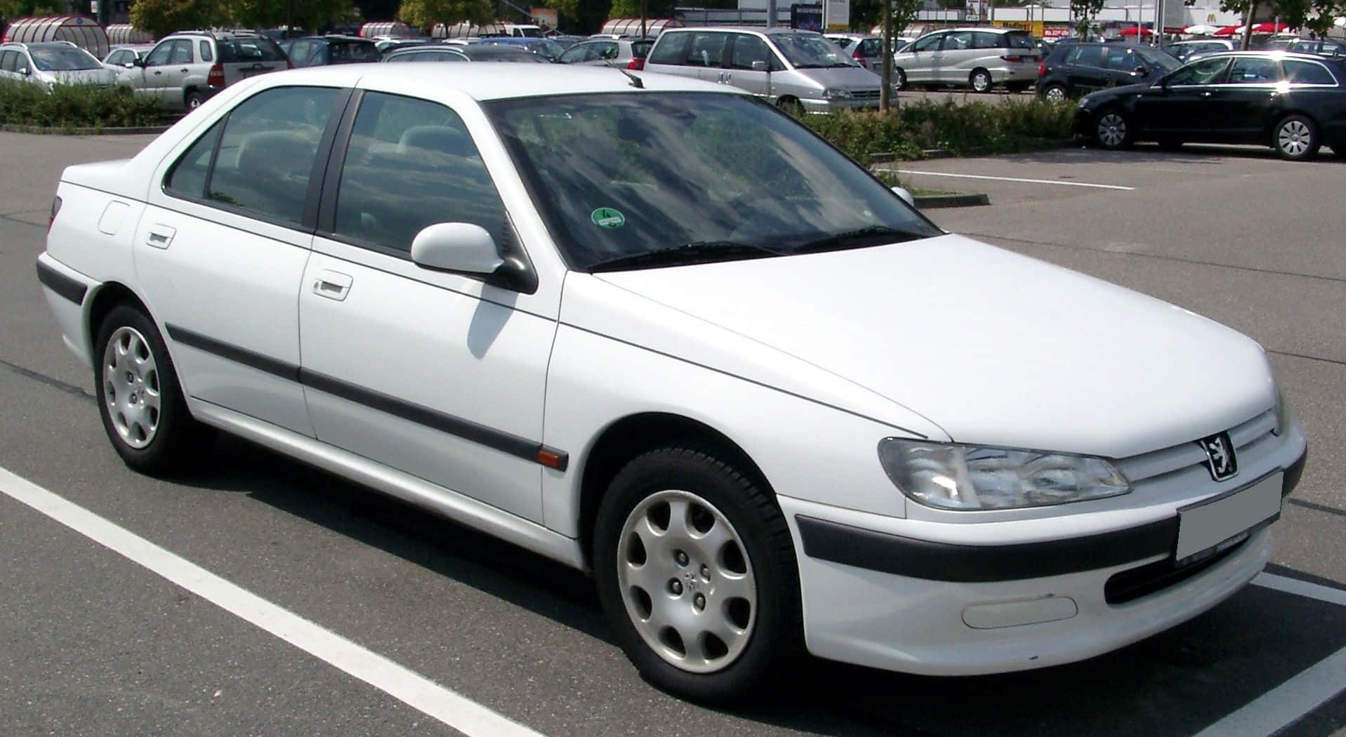 Peugeot 406, white, sedan, HD Desktop Wallpaper
