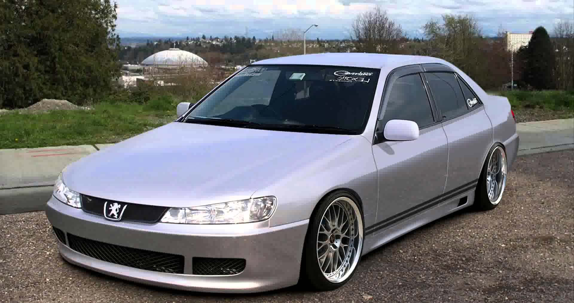 Peugeot 406, silver, modified, Full HD Desktop Wallpaper