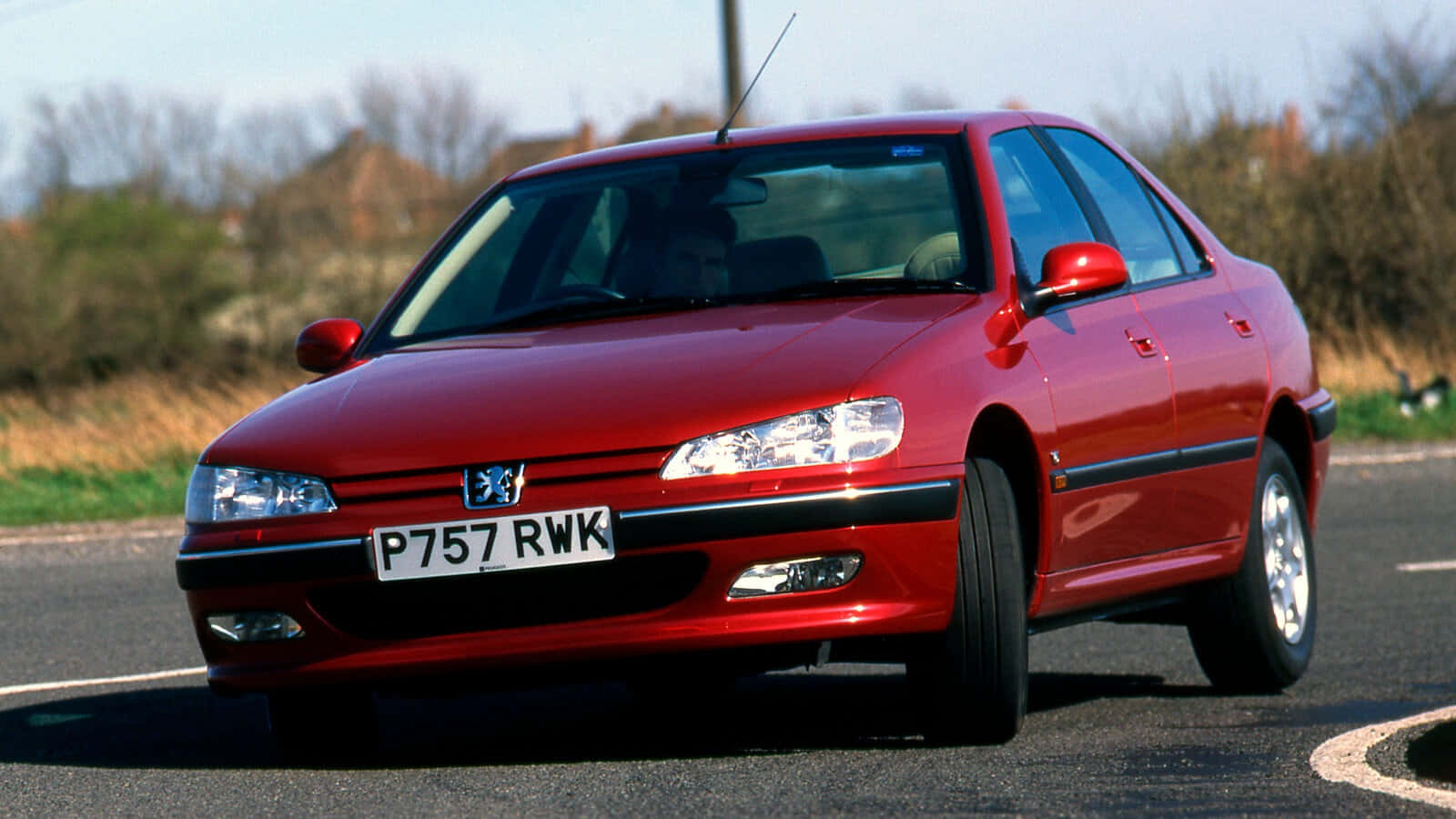 Peugeot 406, glossy red, sedan, HD Desktop Wallpaper