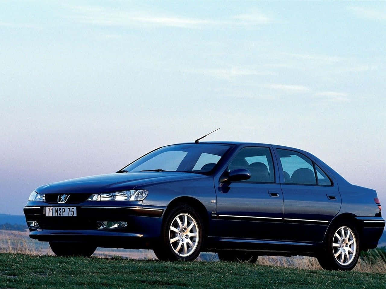 Peugeot 406, dark blue, sedan, HD Desktop Wallpaper