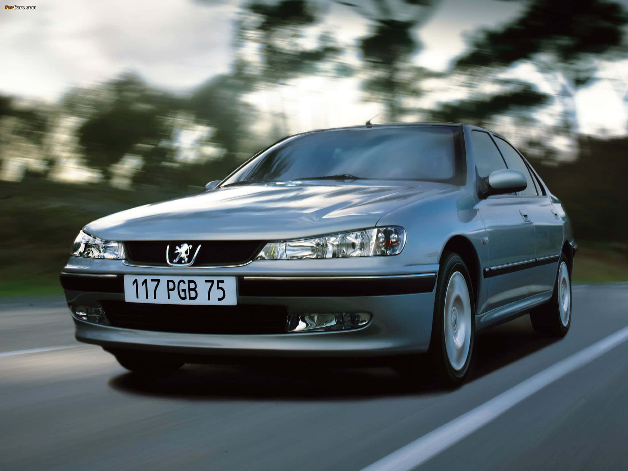 Peugeot 406, silver, sedan, Full HD Desktop Wallpaper