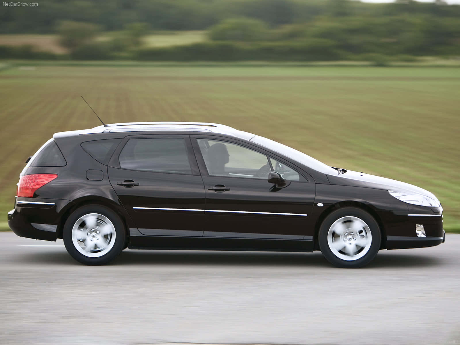Peugeot 407, estate car, dark brown, HD Desktop Wallpaper