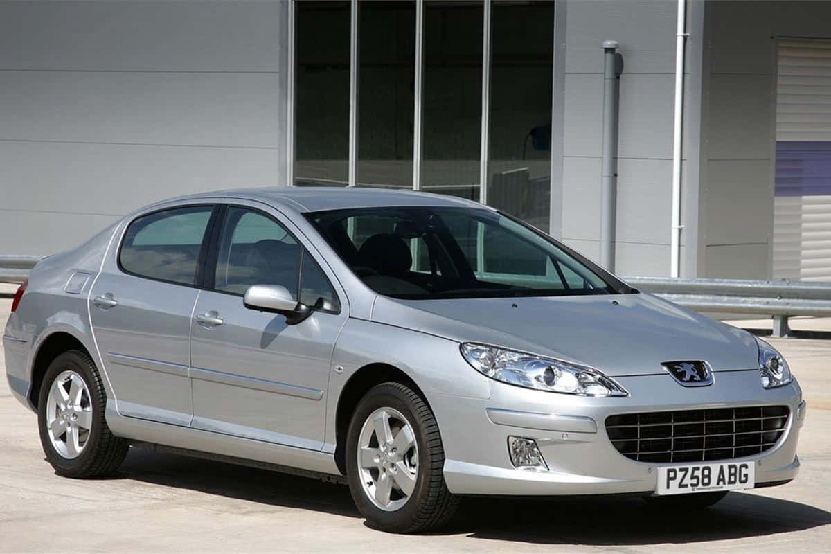 Peugeot 407, sleek silver, sedan, SD Desktop Wallpaper