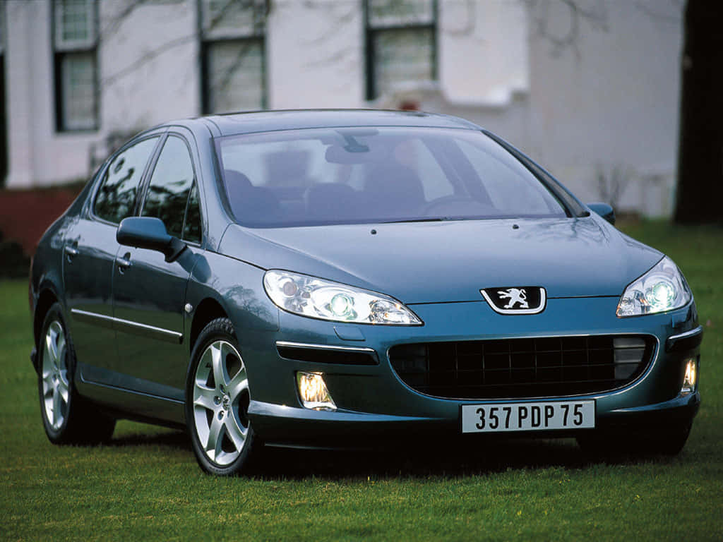 Peugeot 407, teal, sedan, SD Desktop Wallpaper