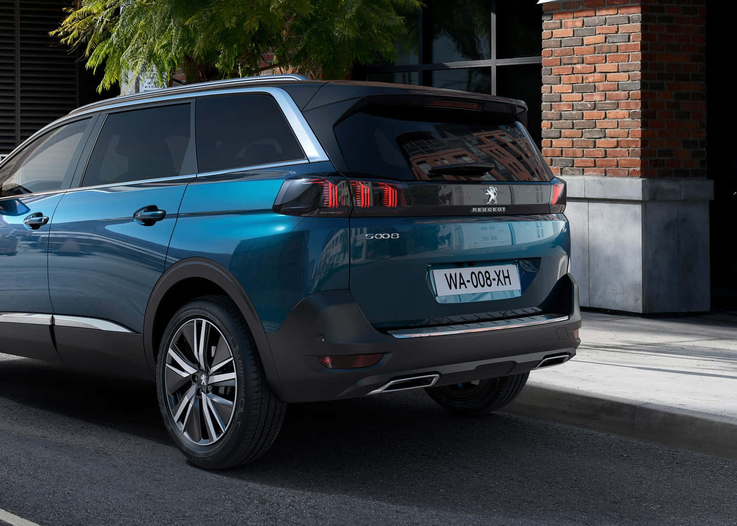 Peugeot 5008, teal, SUV, HD Desktop Wallpaper
