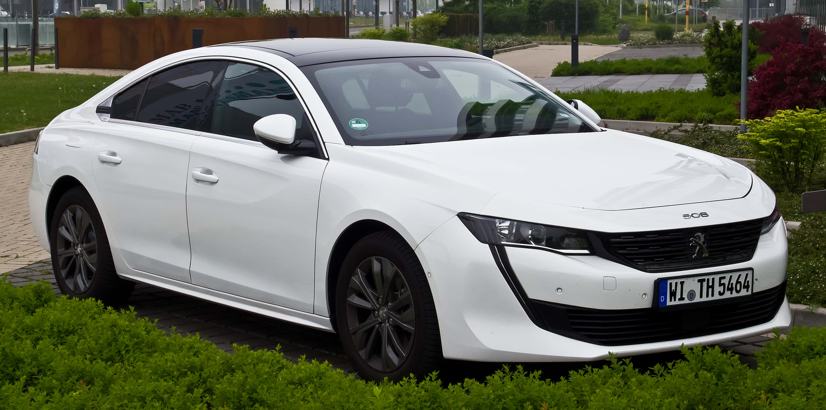 Peugeot 508, white, sleek, 2K Desktop Wallpaper