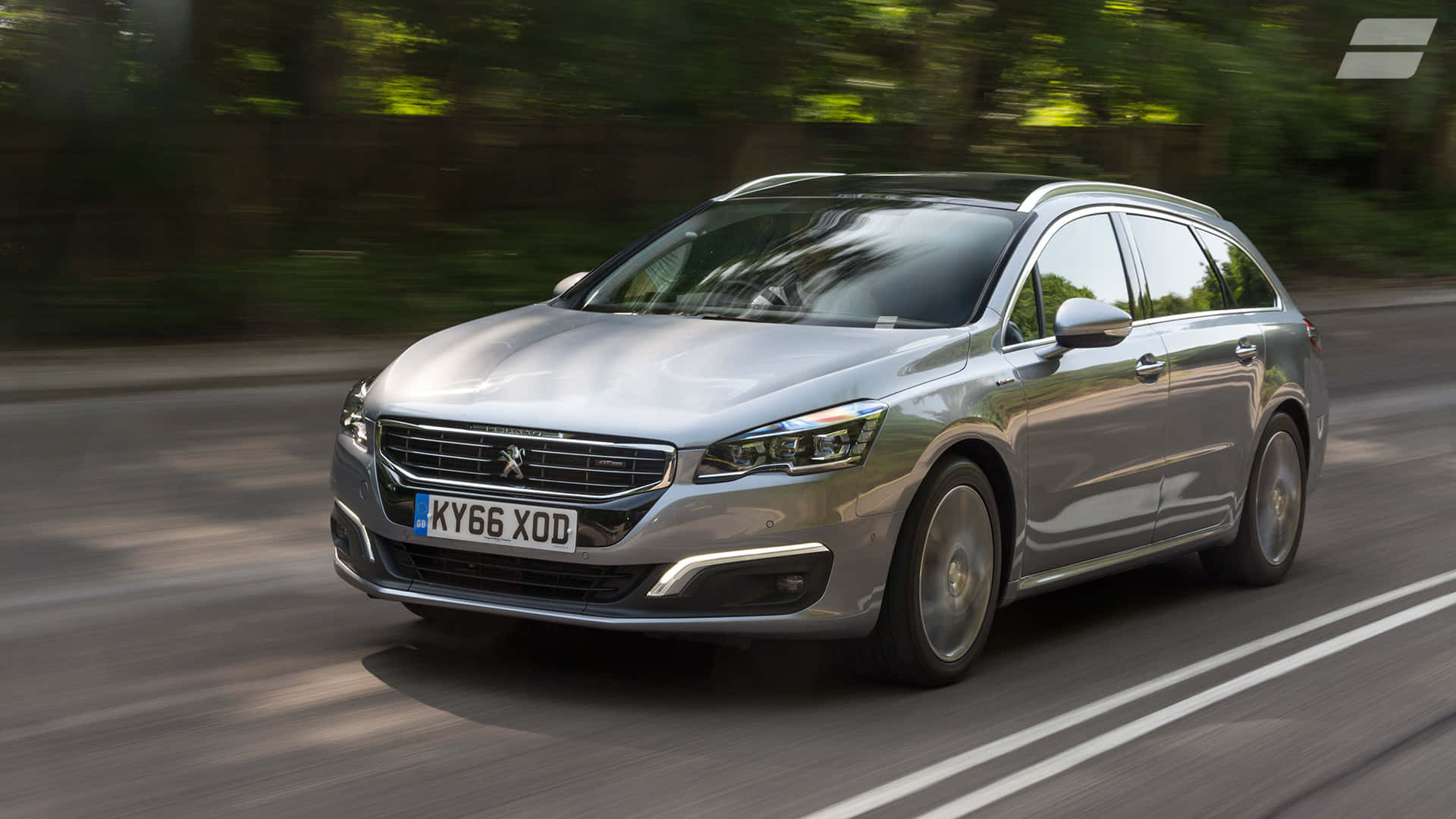 Peugeot 508, silver, station wagon, Full HD Desktop Wallpaper