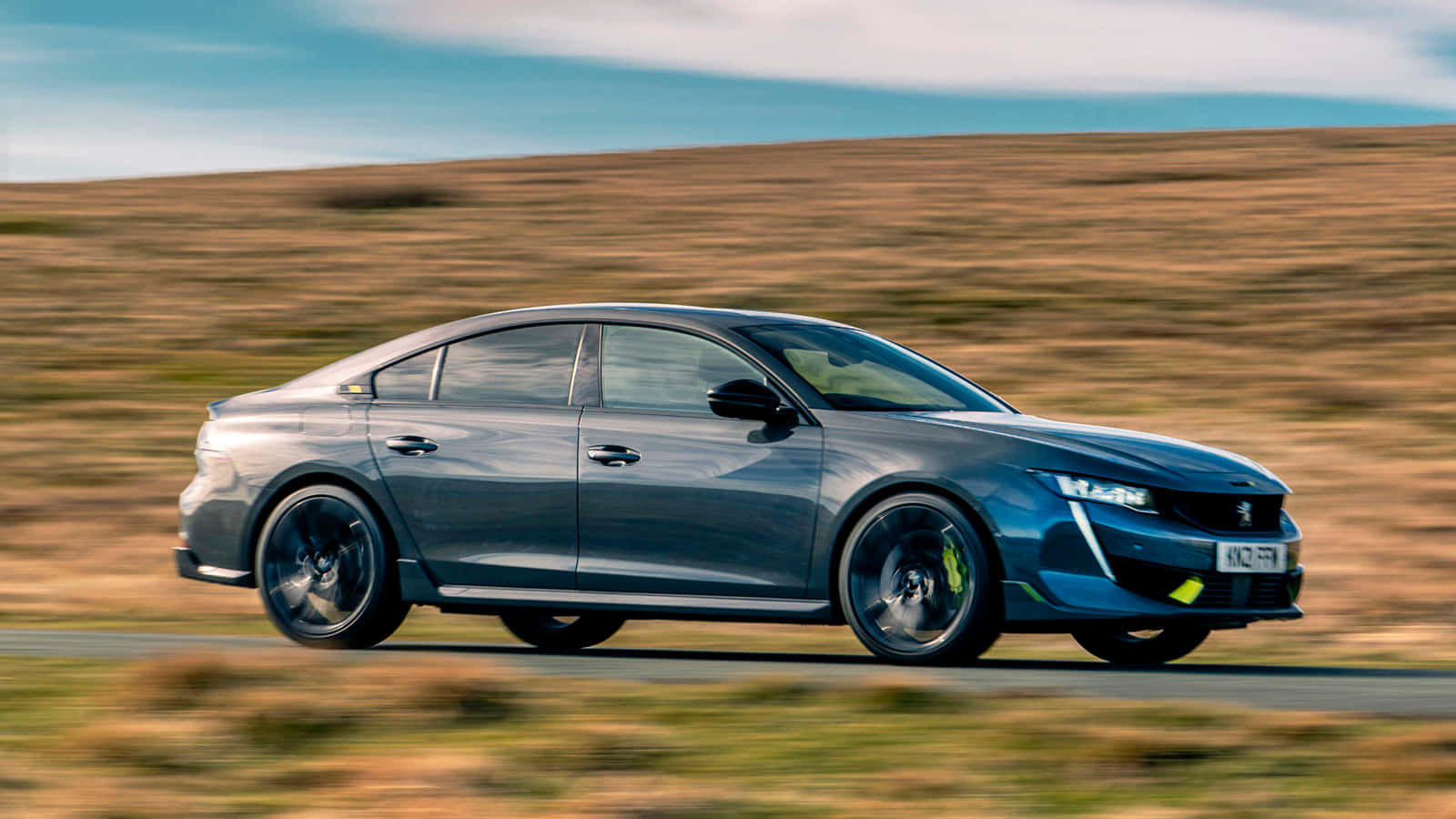 Peugeot 508, silver, rural road, HD Desktop Wallpaper