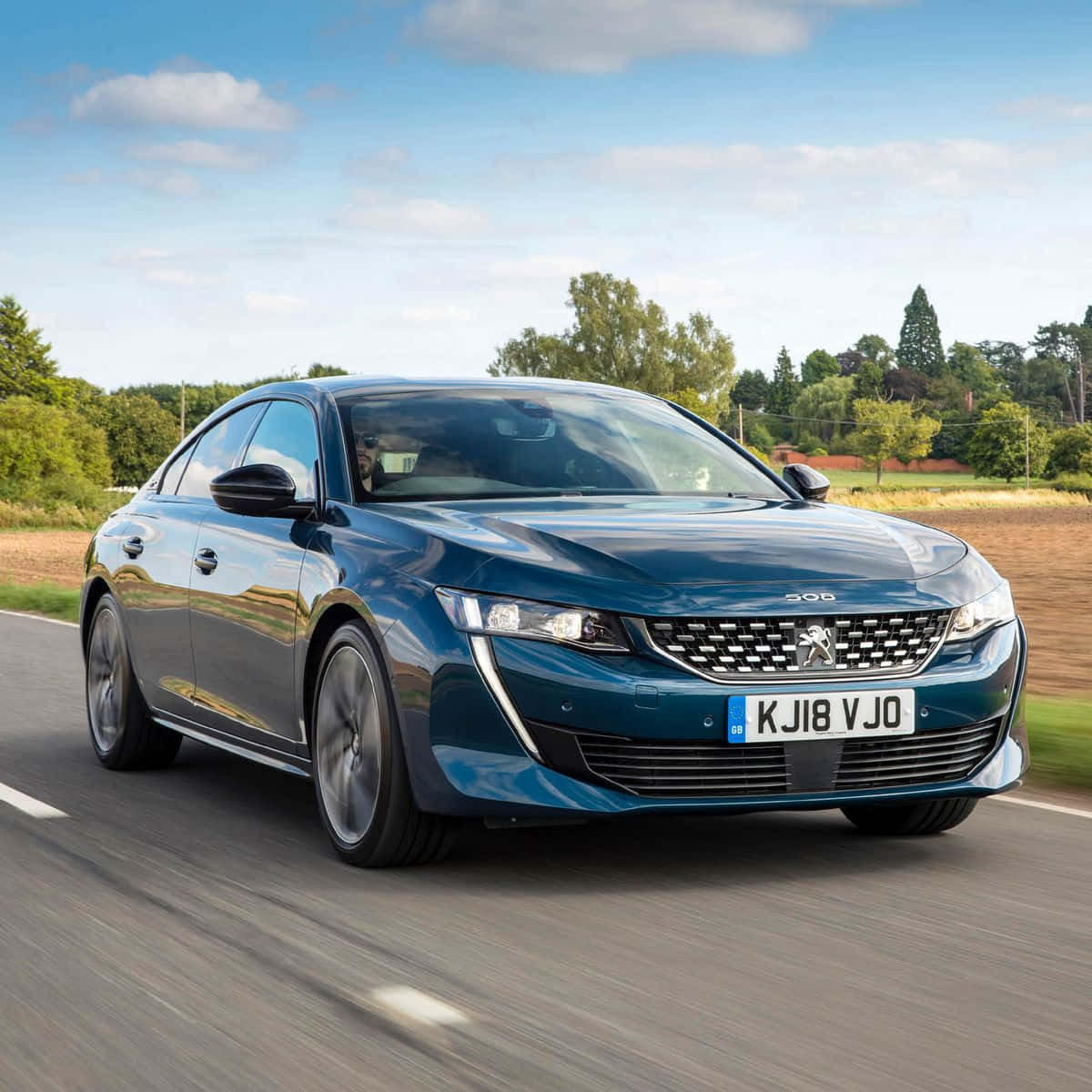 Peugeot 508, sedan, blue, SD Desktop Wallpaper