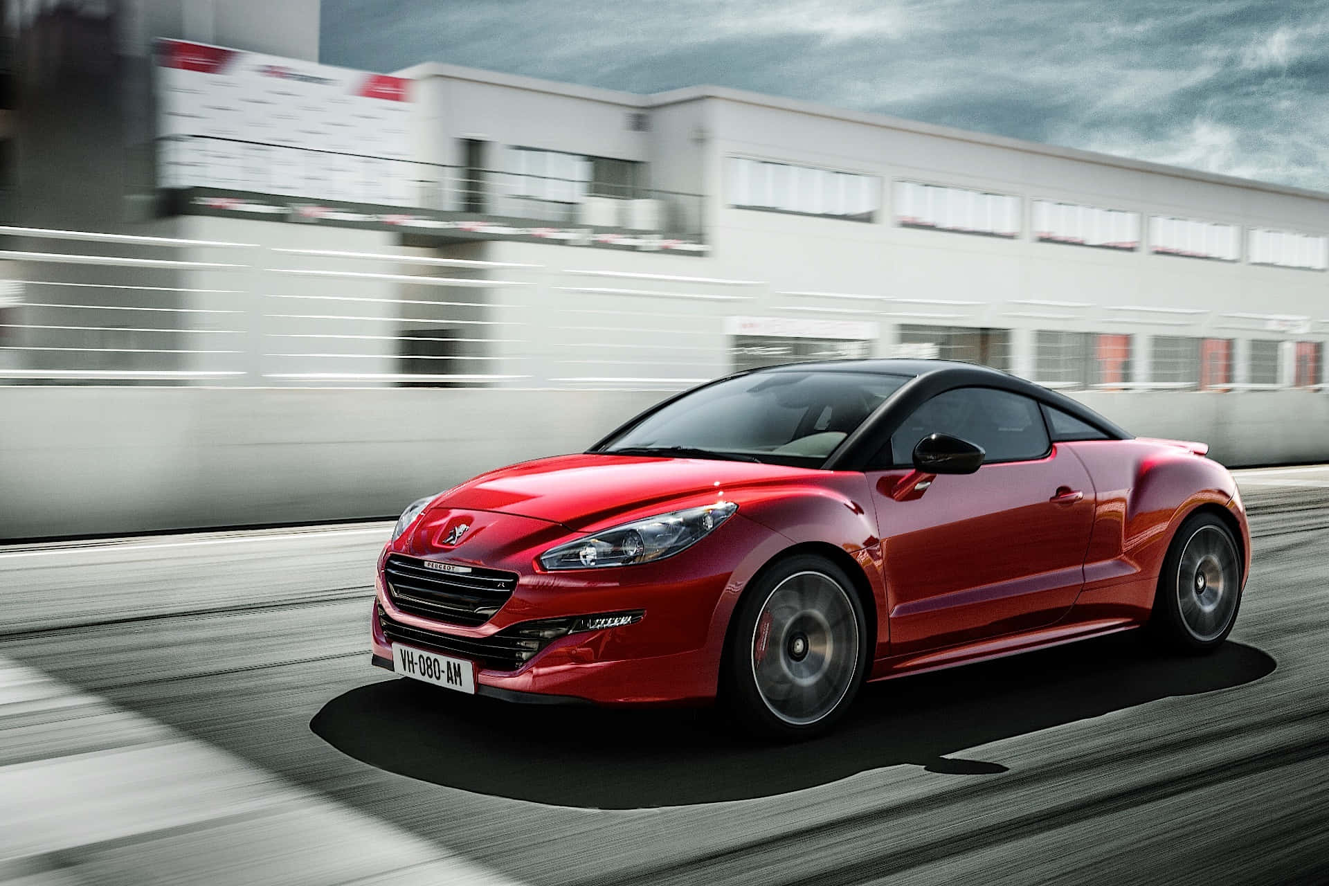 Peugeot RCZ, dusk, vibrant sunset, Full HD Desktop Wallpaper