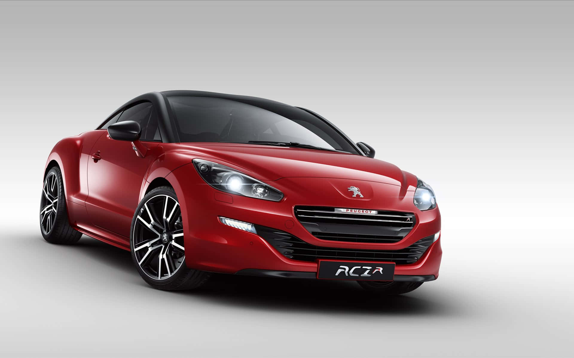 Peugeot RCZ, red, black accents, Full HD Desktop Wallpaper
