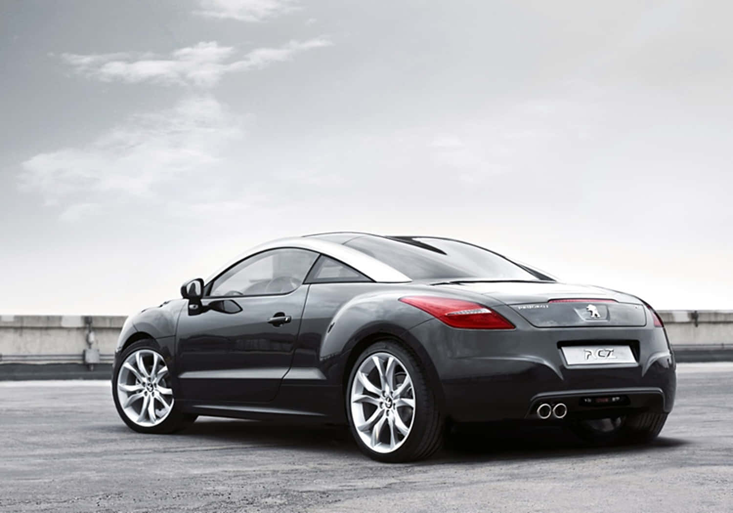 Peugeot RCZ, dusk light, dark gray, HD Desktop Wallpaper