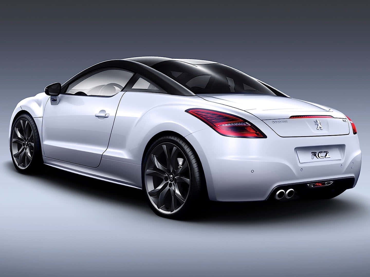 Peugeot RCZ, silver, black roof, HD Desktop Wallpaper