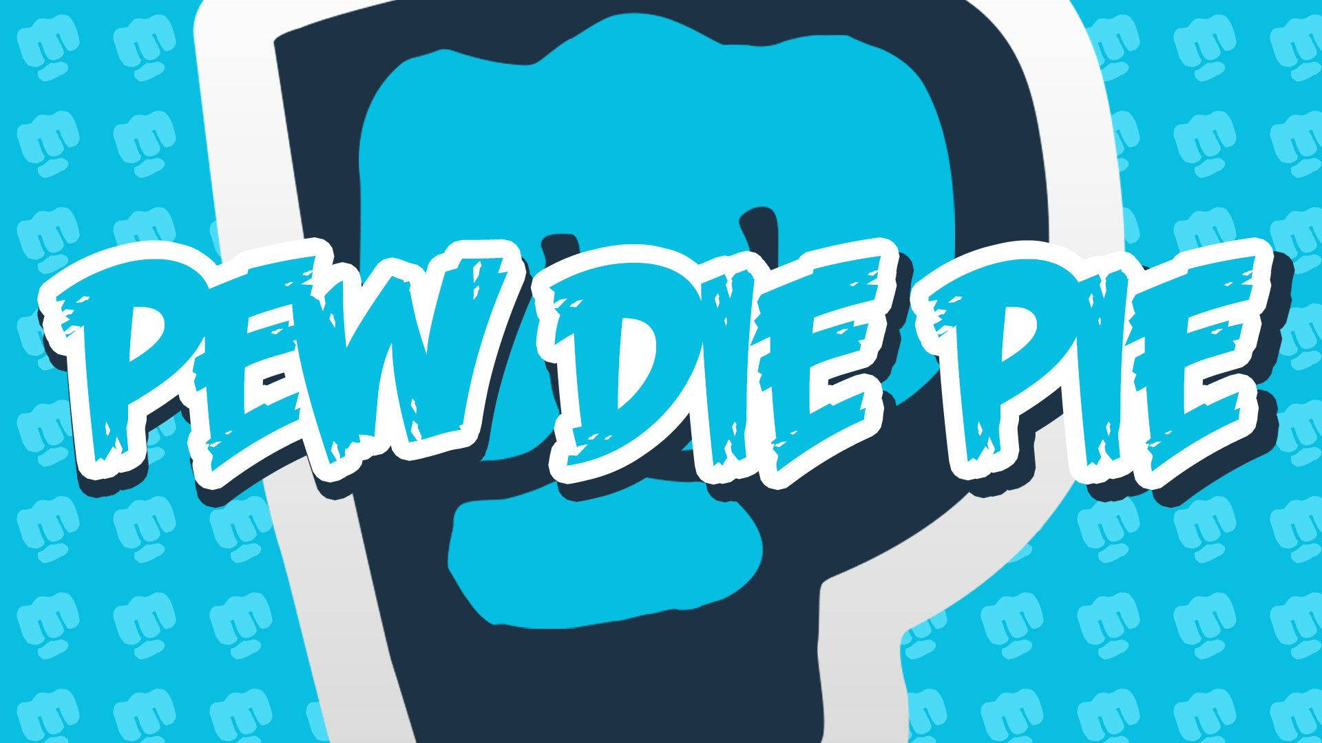 Pewdiepie, brofist, blue, Full HD Desktop Wallpaper