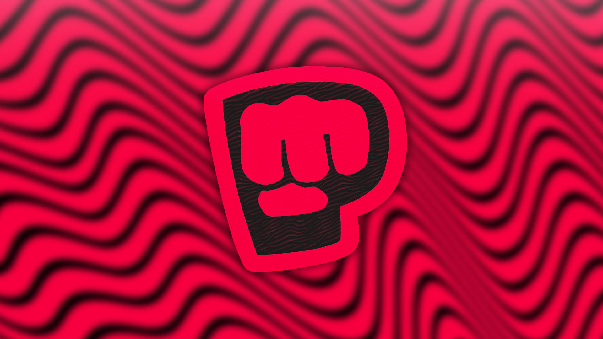 Pewdiepie, red brofist emblem, red fist logo, Full HD Desktop Wallpaper