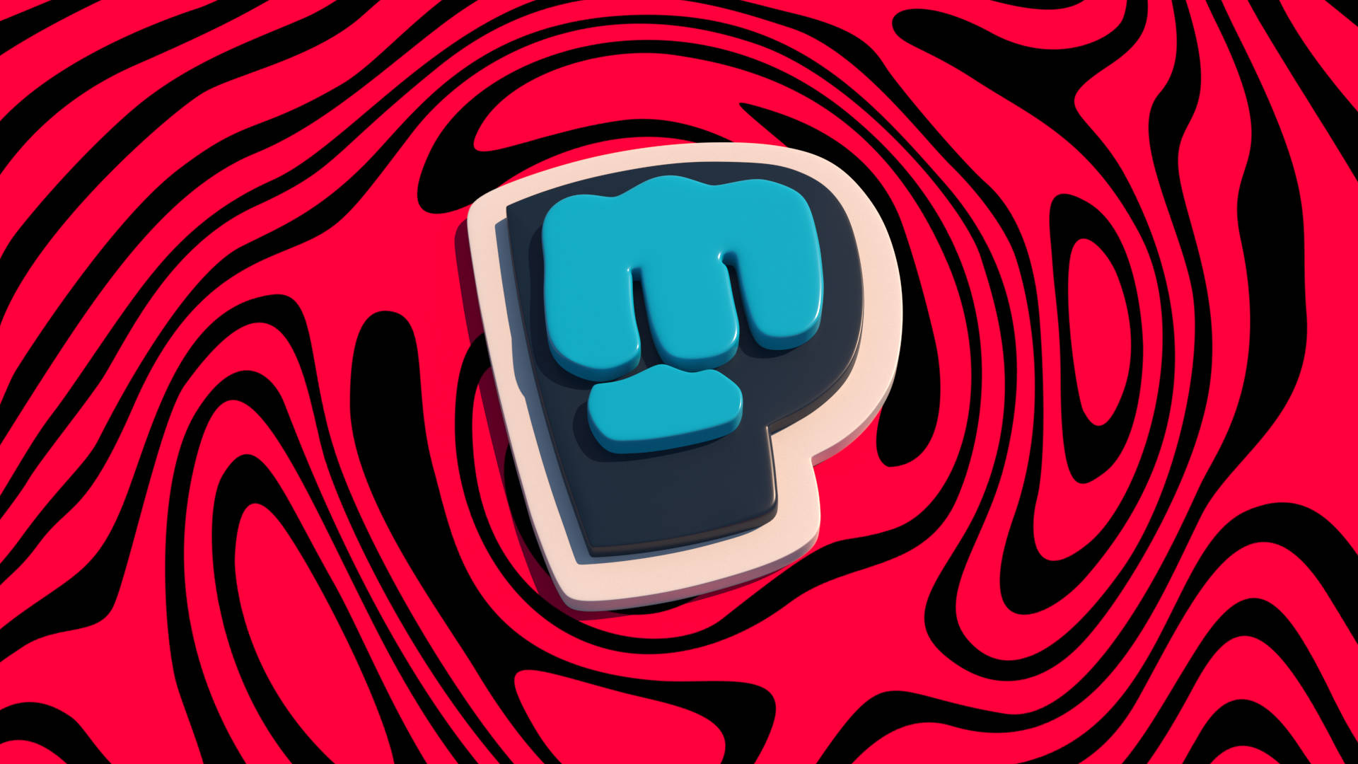 3D Brofist, Pewdiepie, blue fist, Full HD Desktop Wallpaper