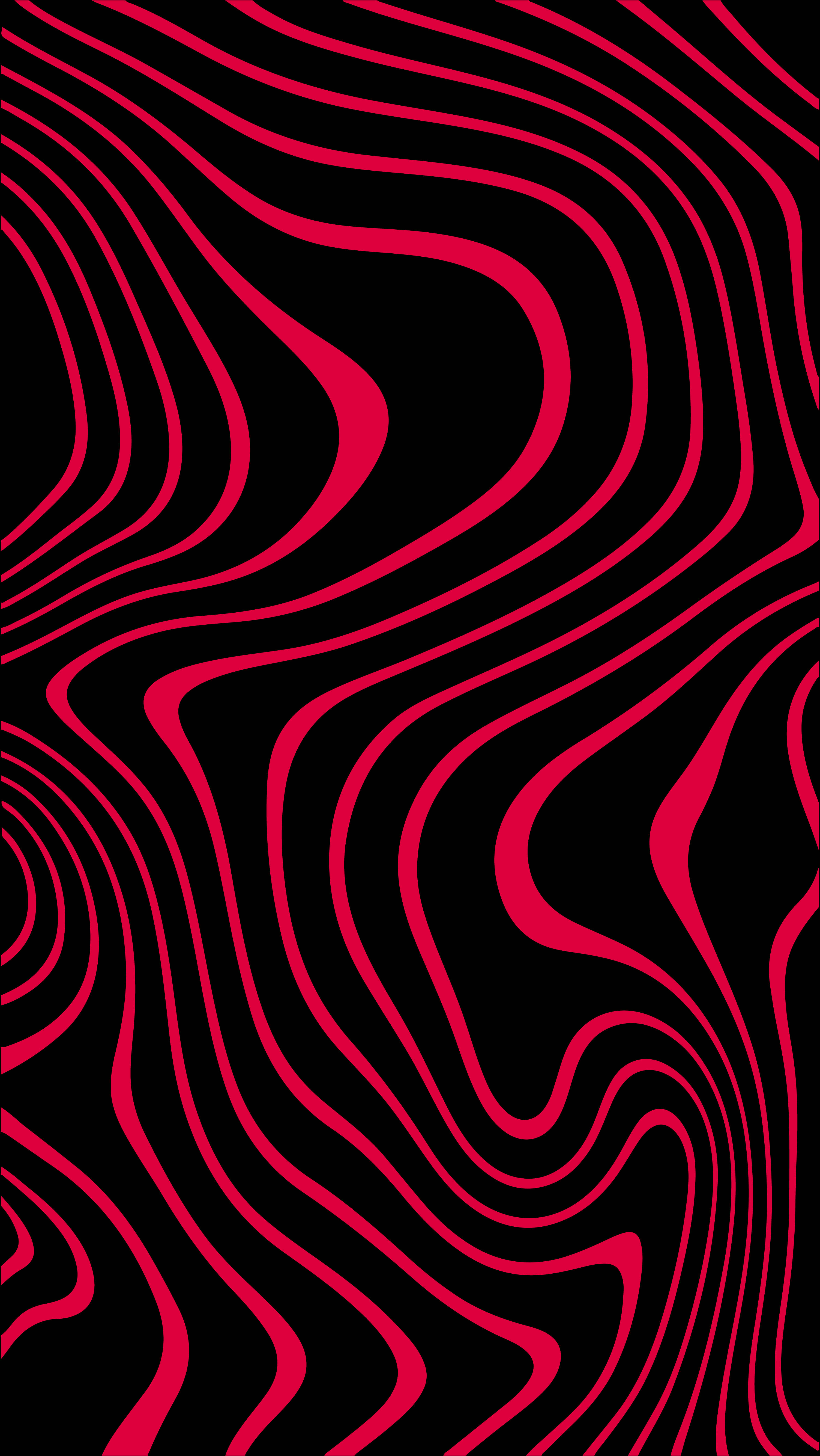 Pewdiepie, black wave, vibrant pink wavy lines, 5K Phone Wallpaper