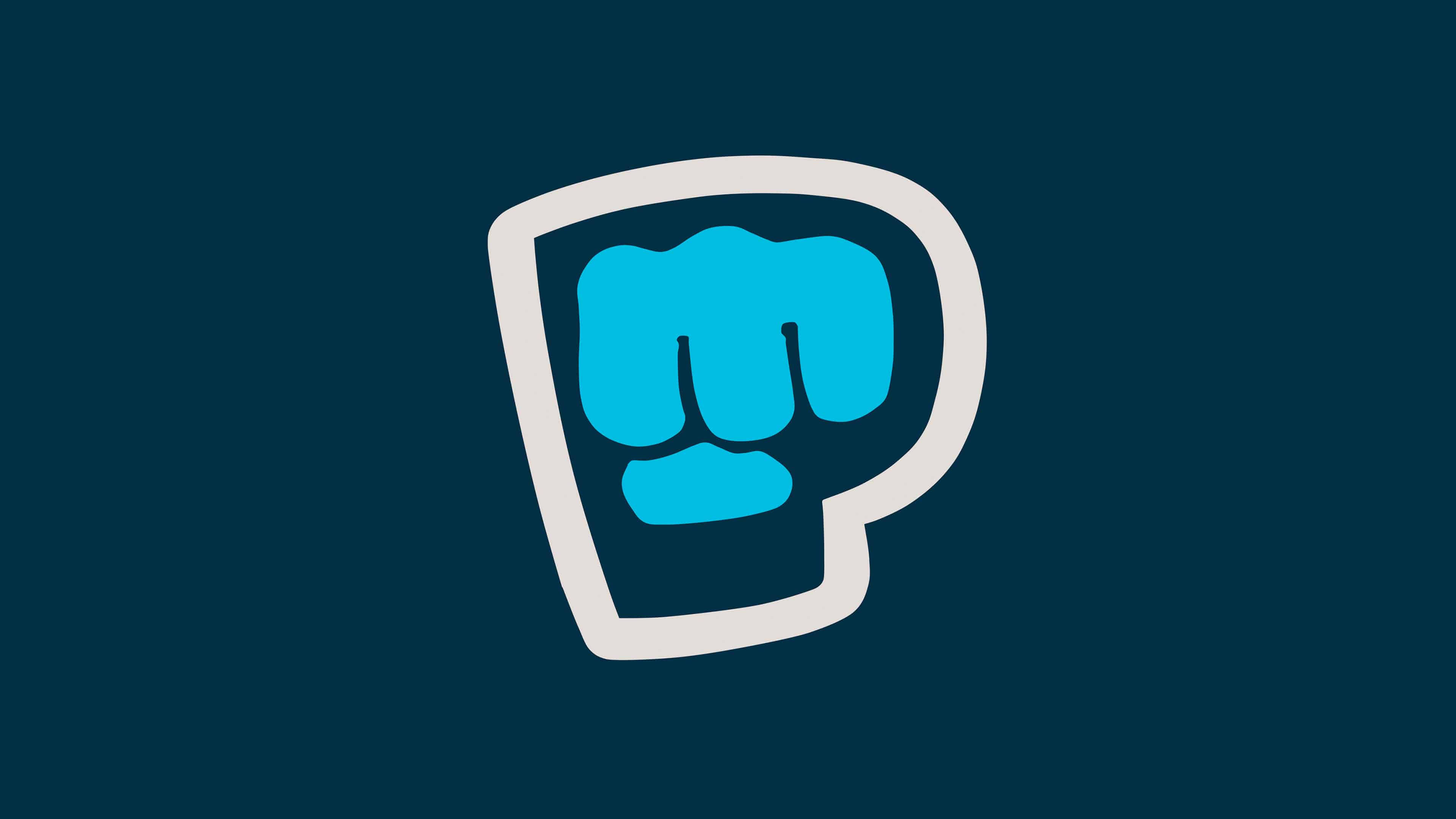 pewdiepie, brofist, blue fist icon, 4K Desktop Wallpaper