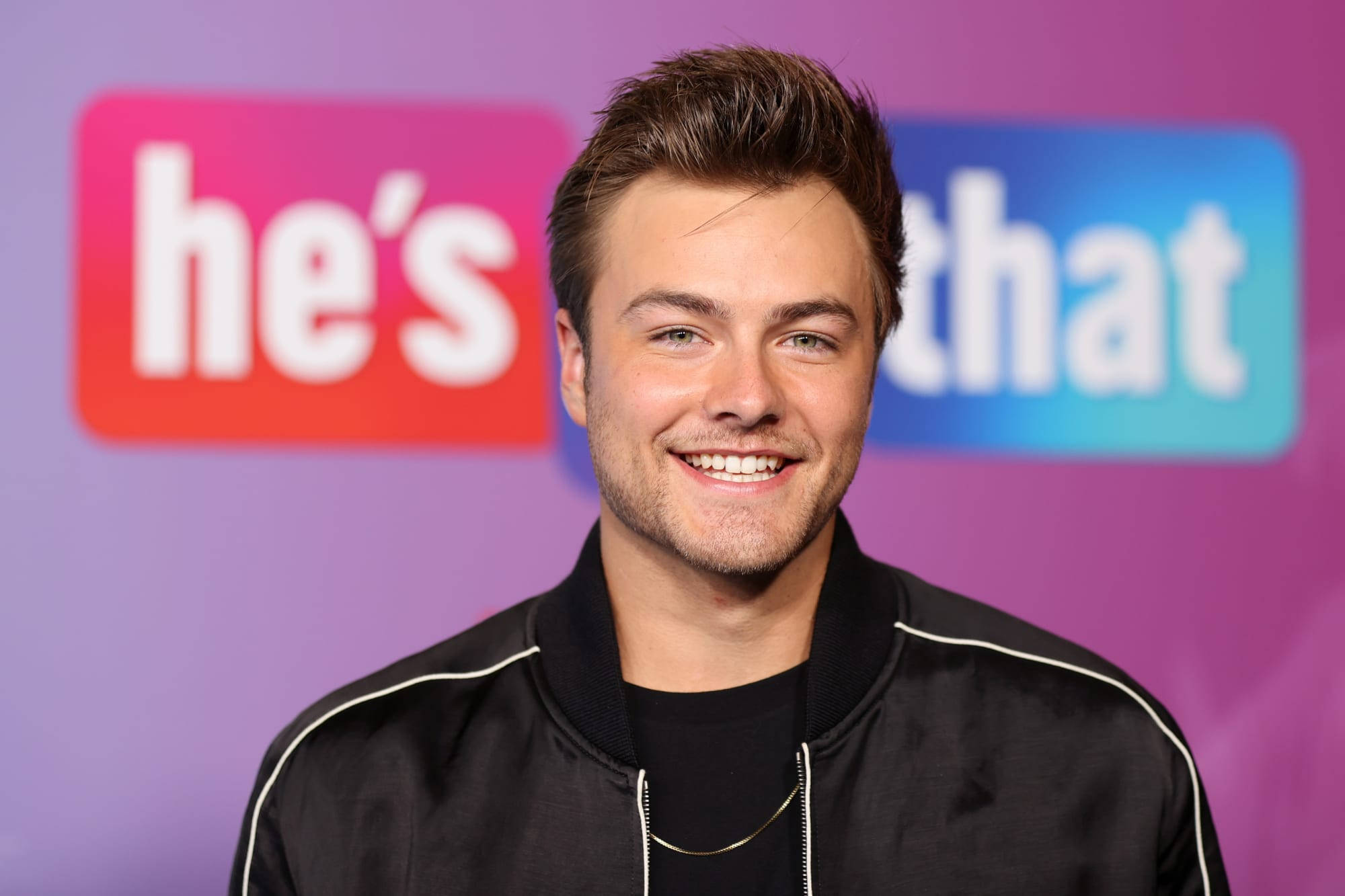 Peyton Meyer, he's that, black jacket, Full HD Desktop Wallpaper