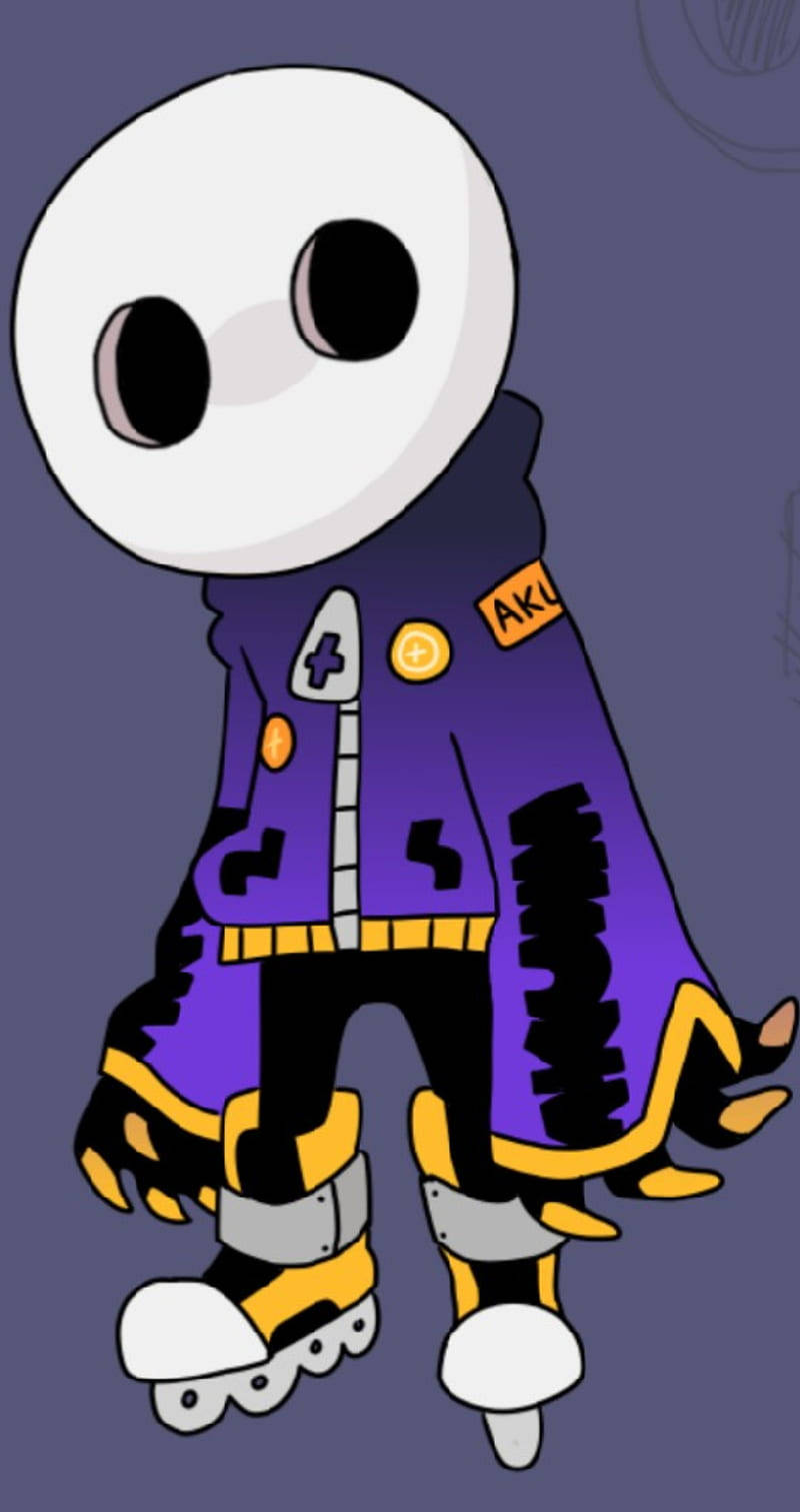 swag skeleton pfp, white skull head, purple jacket, HD Phone Wallpaper