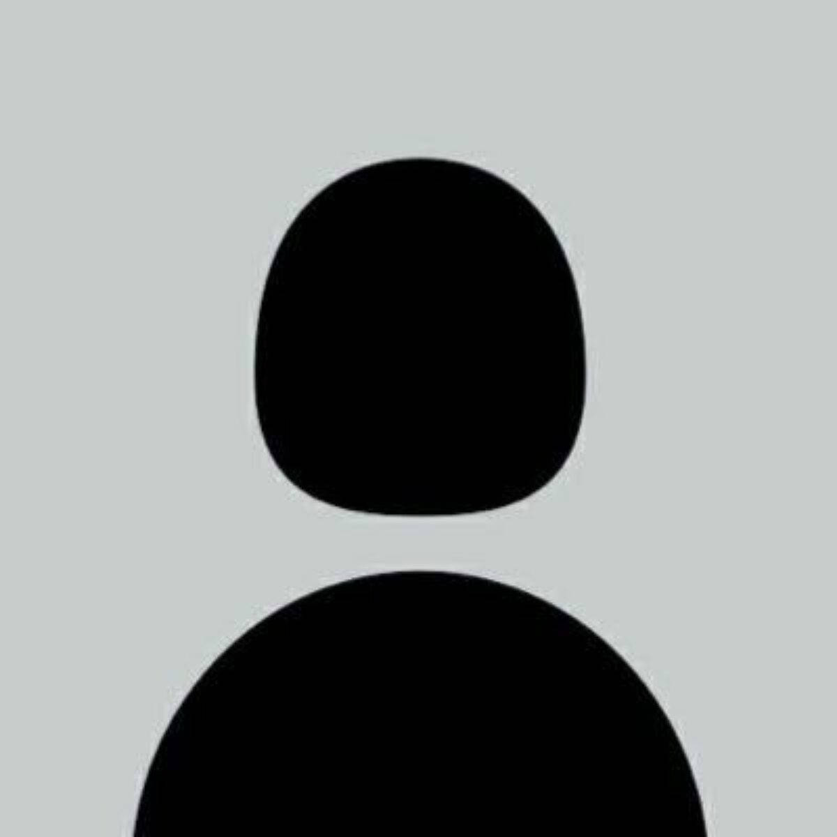 Basic Default Pfp, minimalist black silhouette, light gray background, SD Desktop Wallpaper