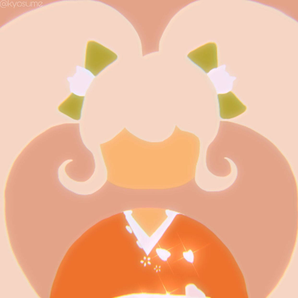kawaii, anime girl, twin buns, SD Desktop Wallpaper