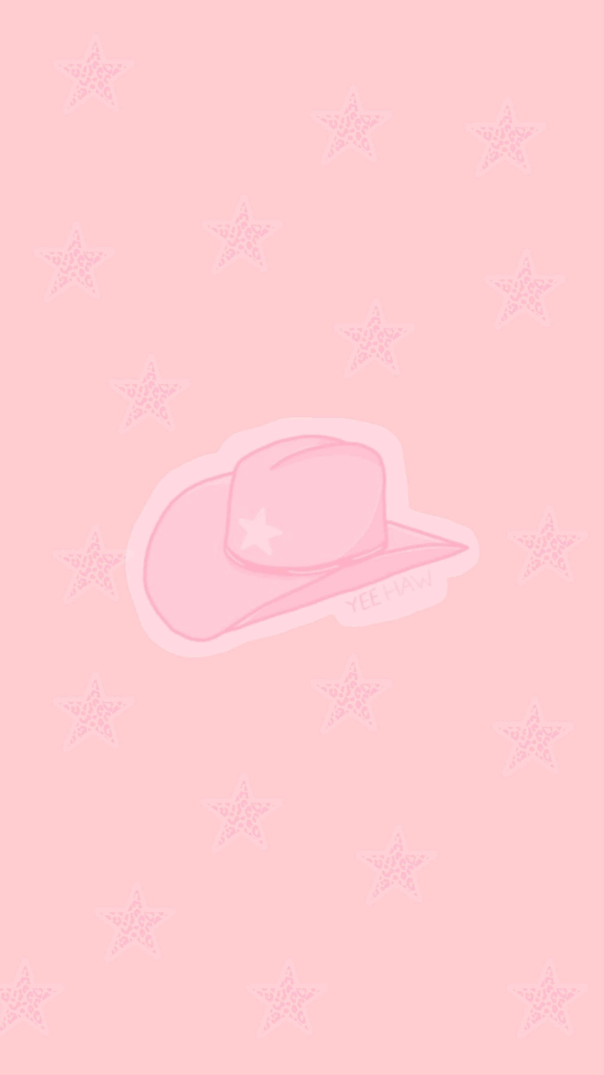 preppy pfp, tiktok cowgirl hat, soft pink cowboy hat, 2K Phone Wallpaper