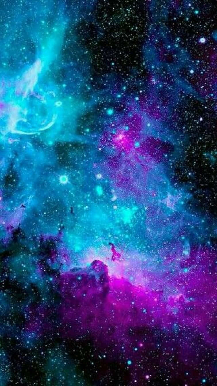 blue and purple galaxy, cosmic nebula, electric blues, HD Phone Wallpaper