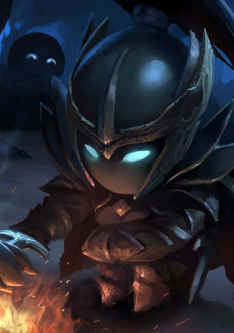 Phantom Assassin, chibi-style, armored warrior, HD Phone Wallpaper