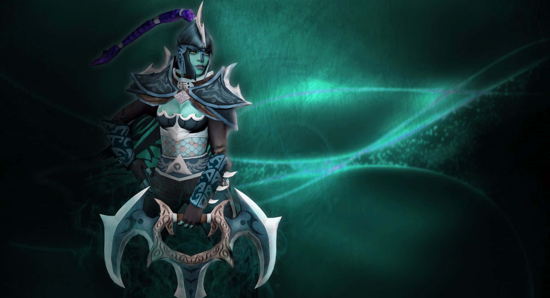 Phantom Assassin, 1919, glowing double axe, HD Desktop Wallpaper