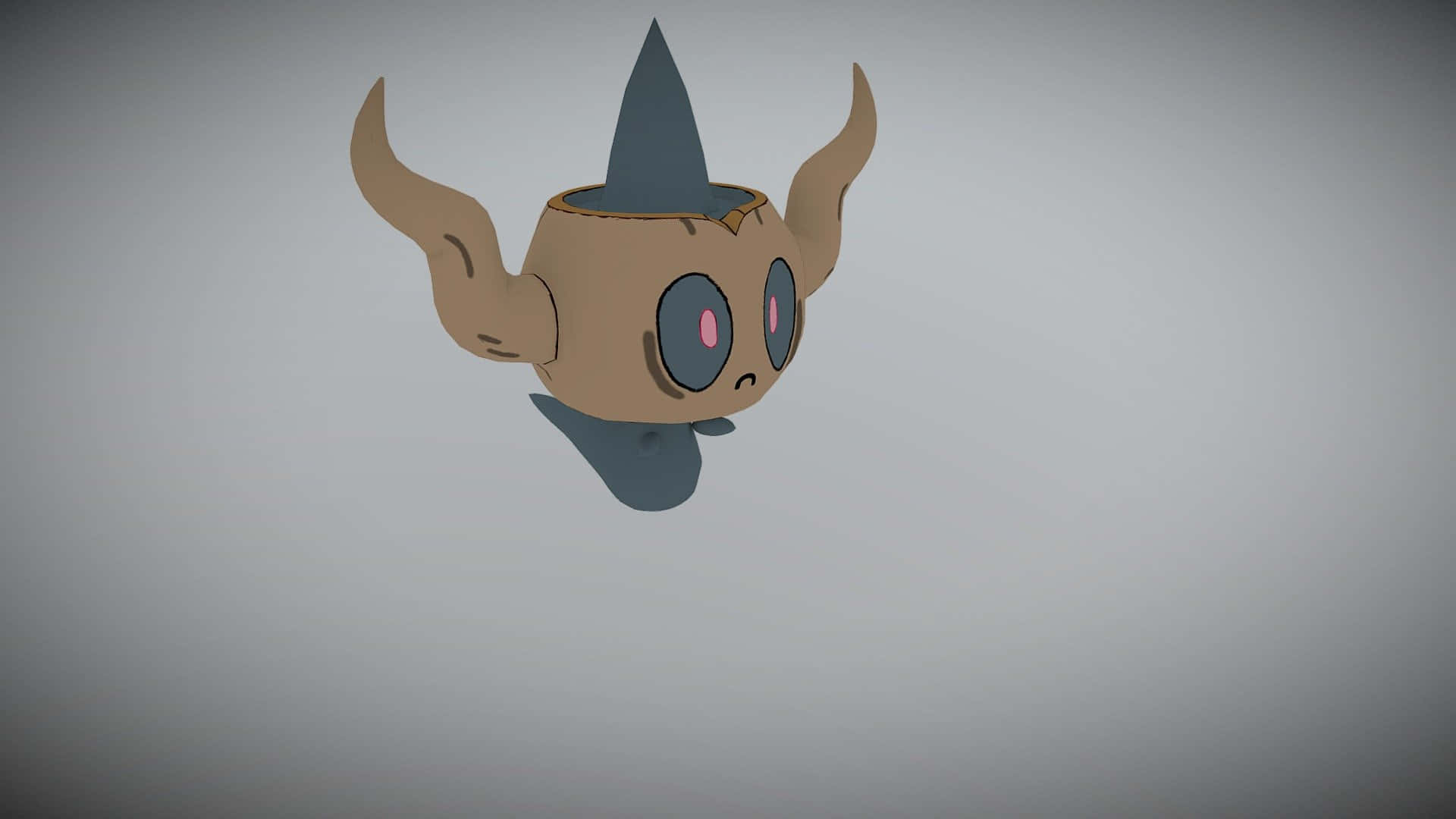 Phantump, plain white, gray background, Full HD Desktop Wallpaper