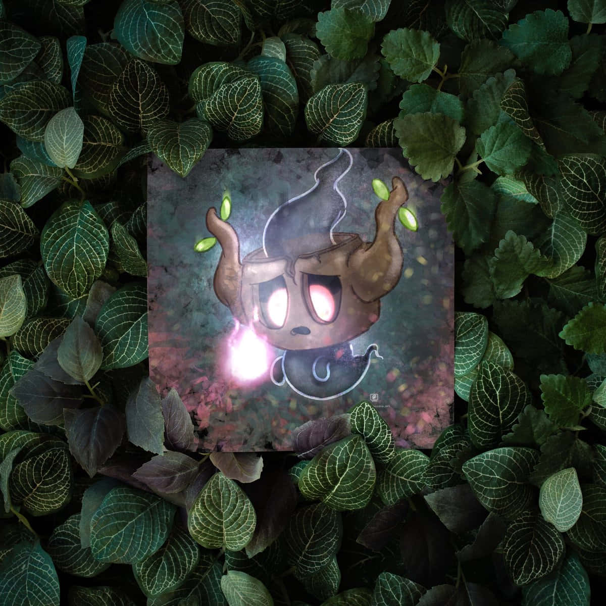 Phantump, glowing, pink eyes, SD Desktop Wallpaper