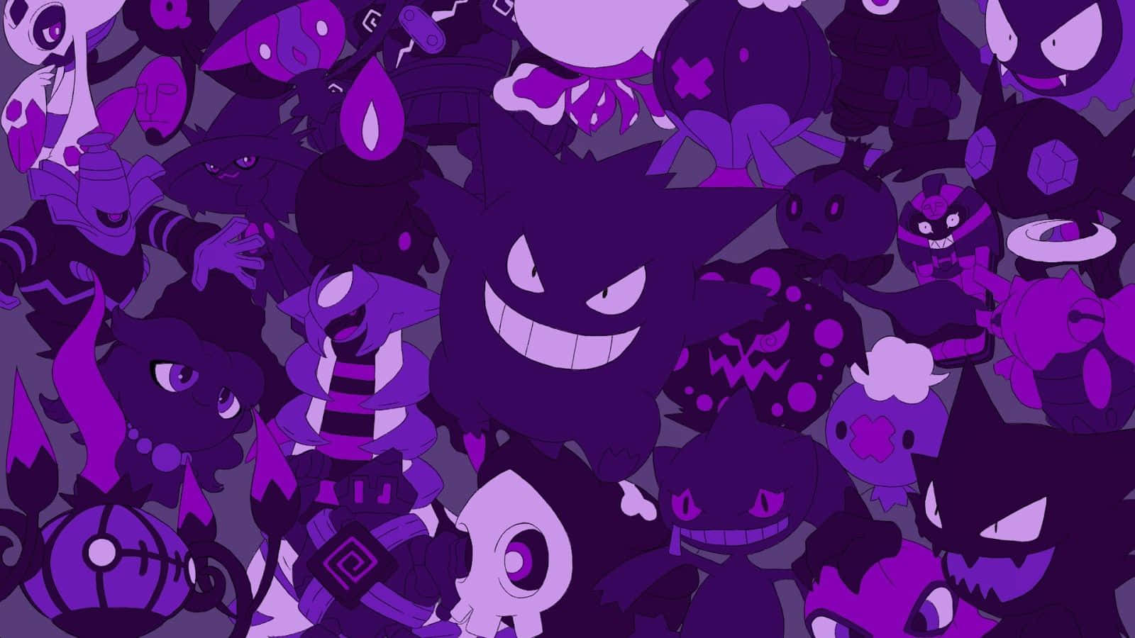Phantump, mystical forest, purple-hued, HD Desktop Wallpaper