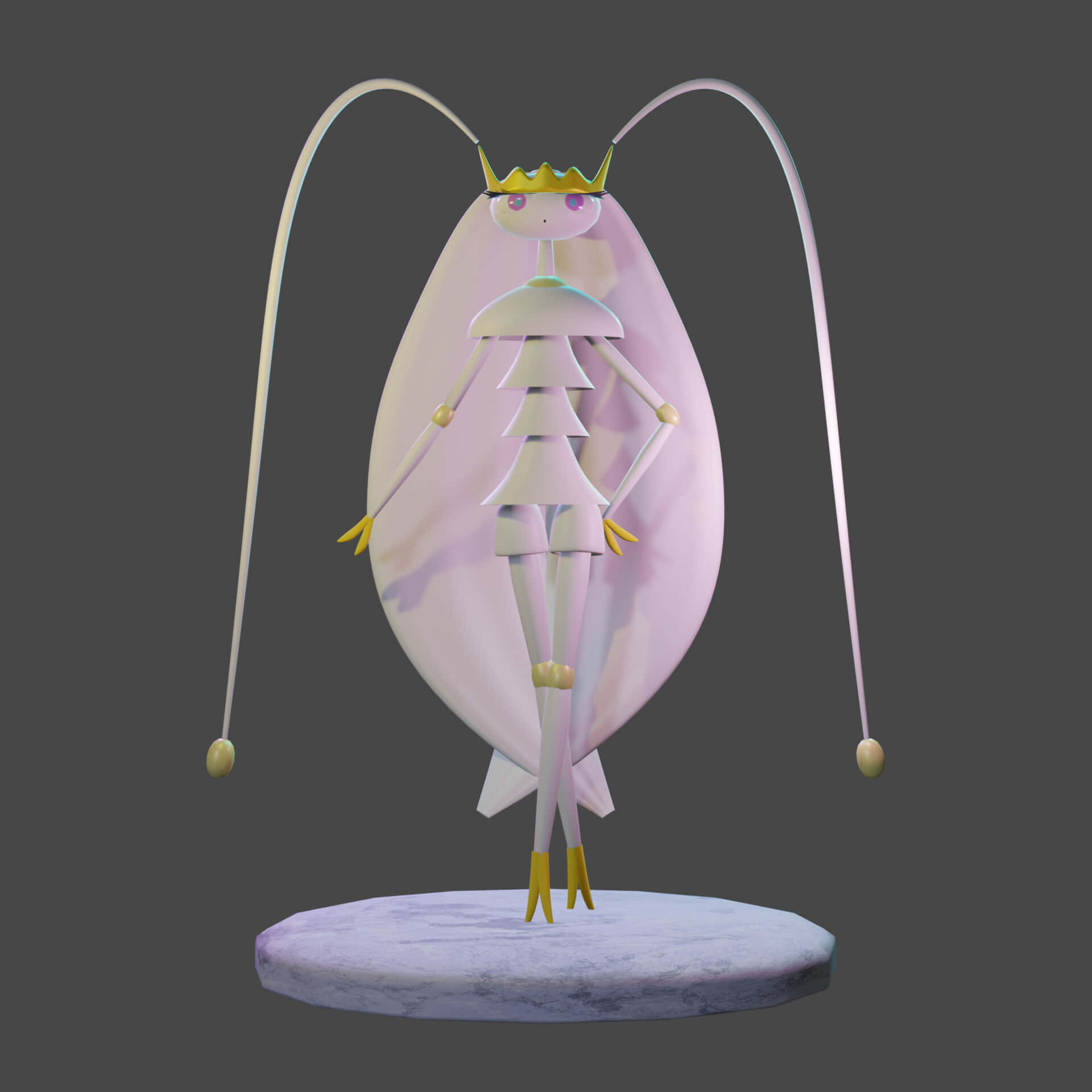 Pheromosa, 3D model, insectoid figure, Full HD Desktop Wallpaper