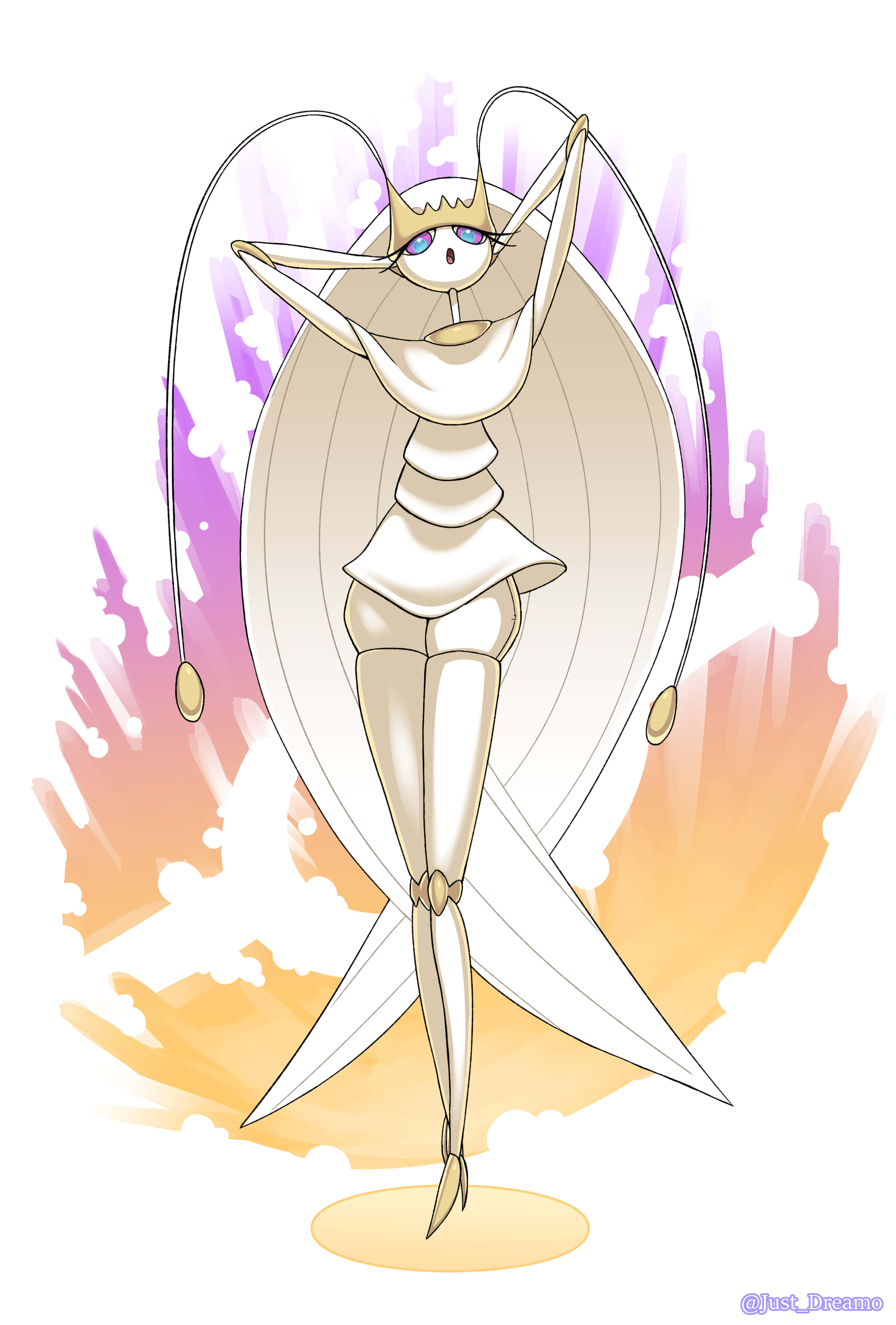 Pheromosa, orange, purple, 2K Phone Wallpaper