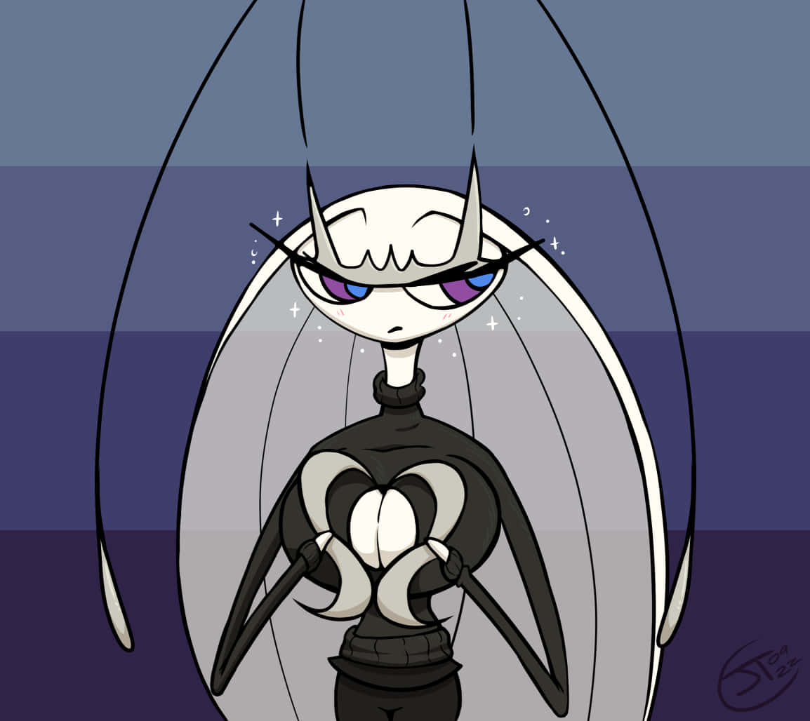 Pheromosa, anime character, long white hair, SD Desktop Wallpaper