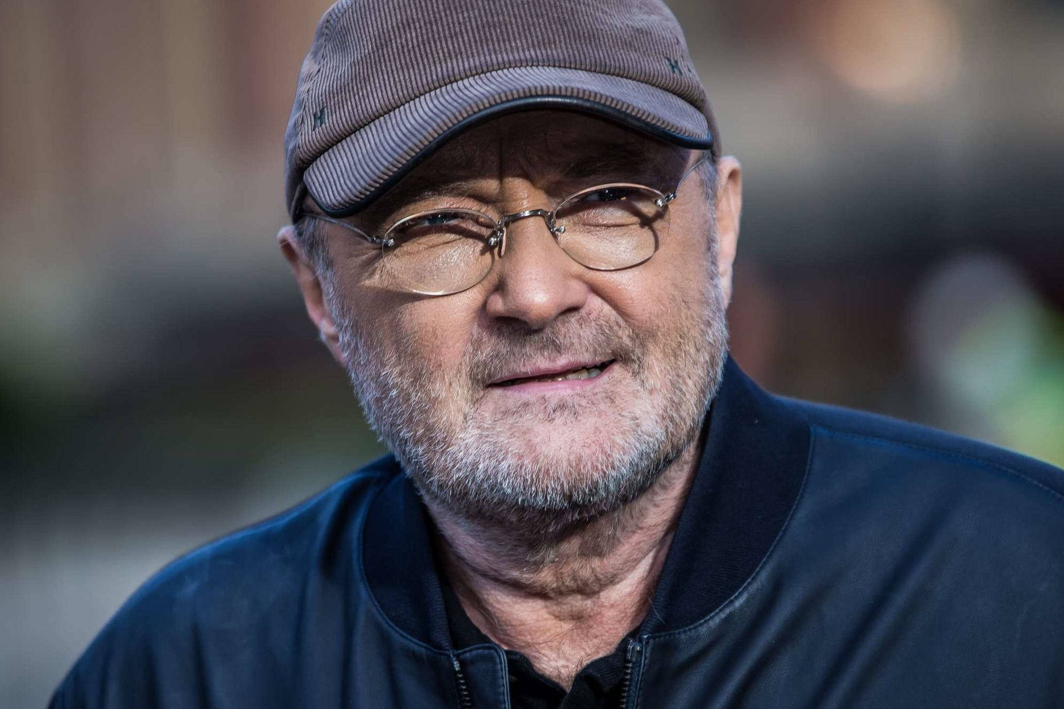 Phil Collins, glasses, cap, Full HD Desktop Wallpaper