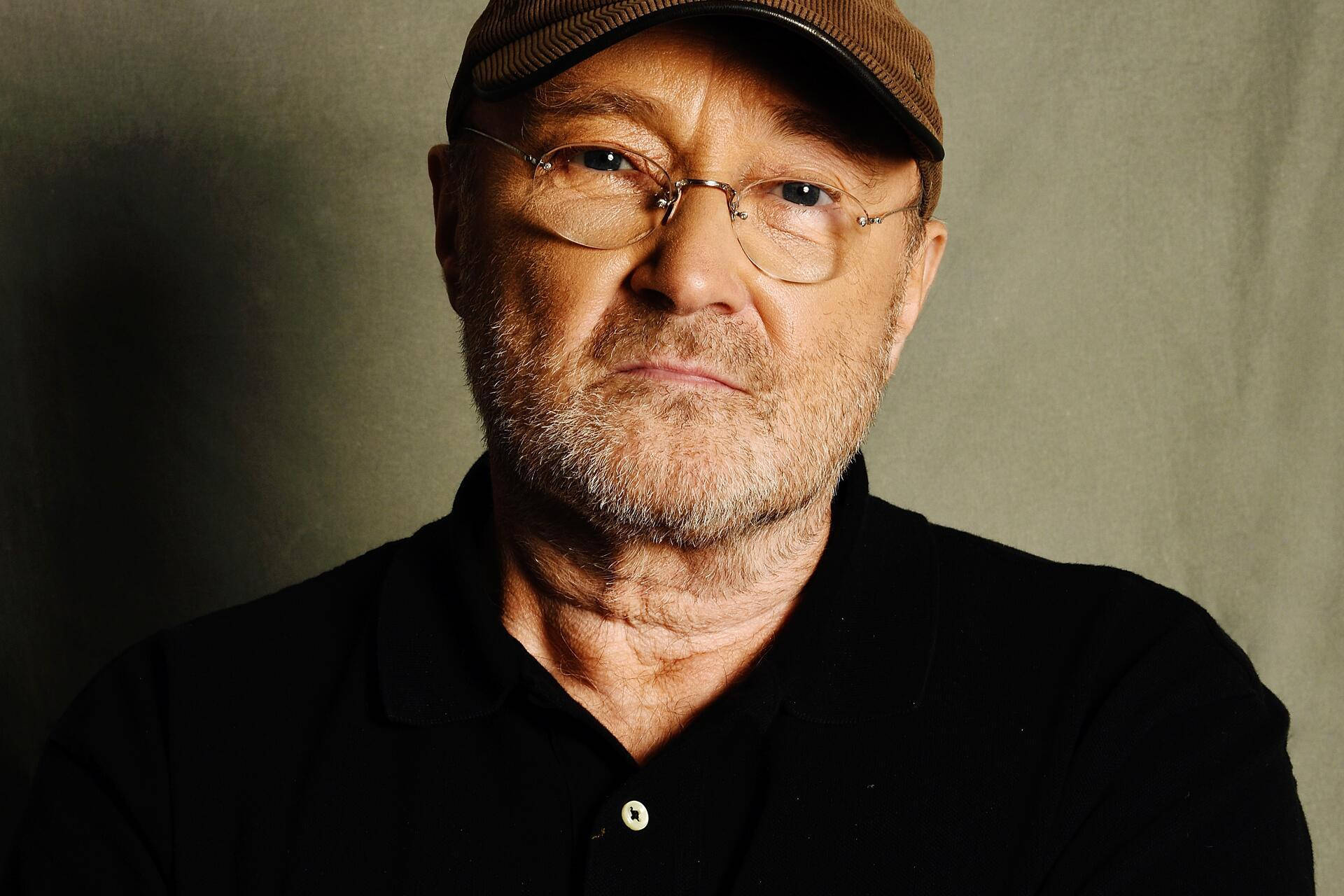 Phil Collins, glasses, cap, Full HD Desktop Wallpaper