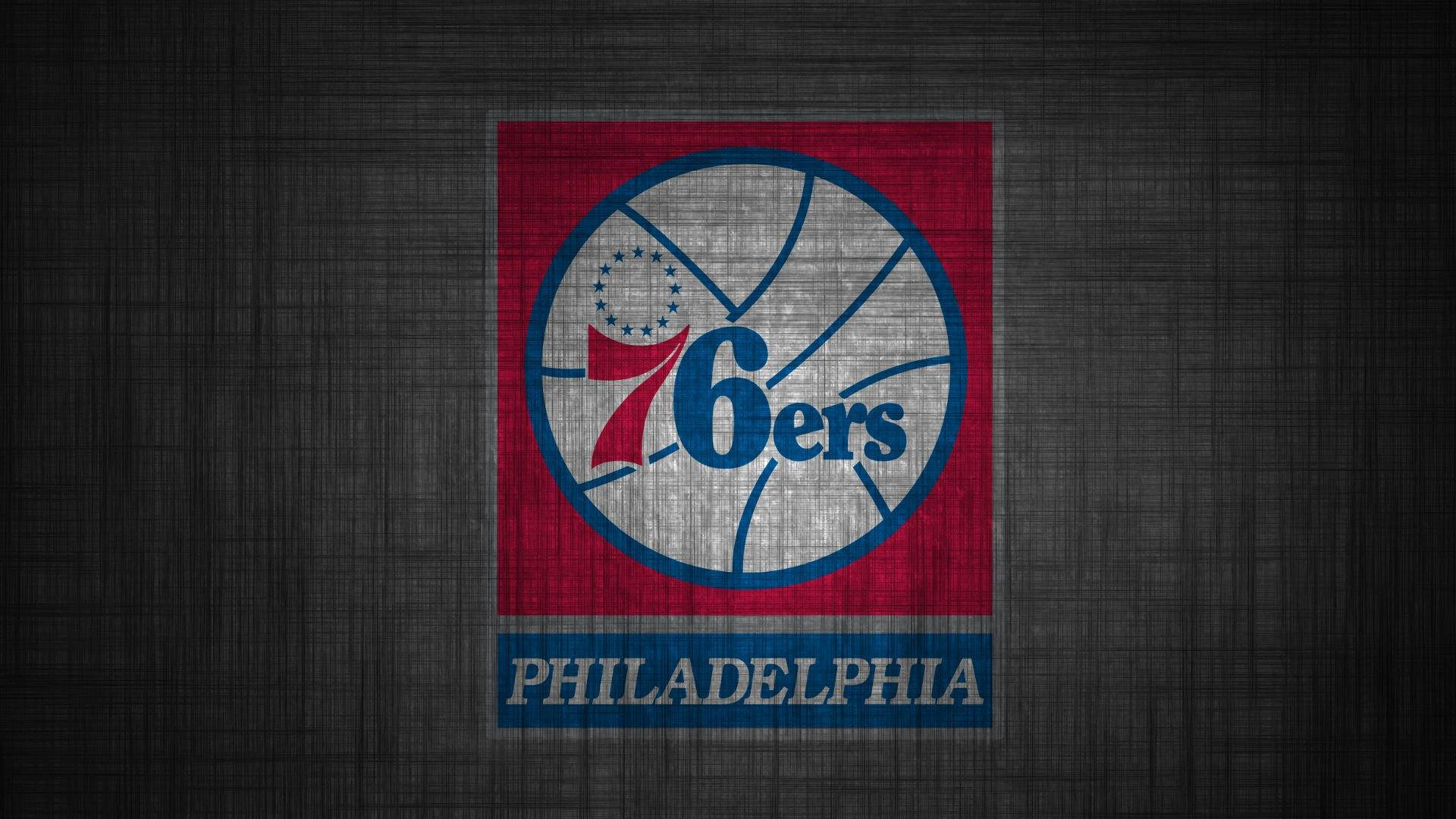 Philadelphia 76ers, logo, black, Full HD Desktop Wallpaper