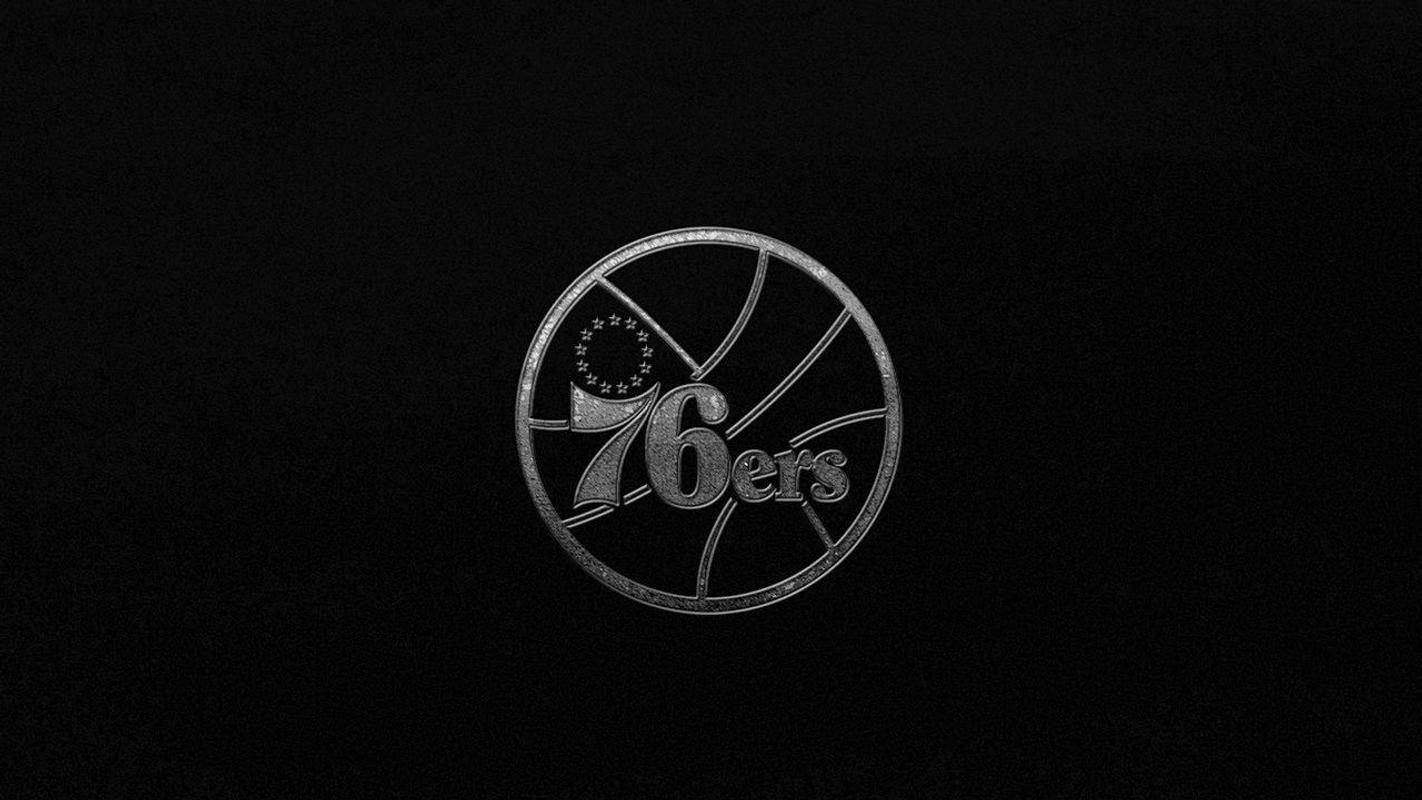 Philadelphia 76ers, black, metallic, HD Desktop Wallpaper