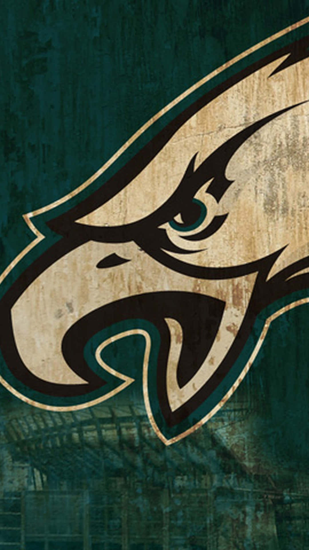 Philadelphia Eagles, teal, gold, Full HD Phone Wallpaper