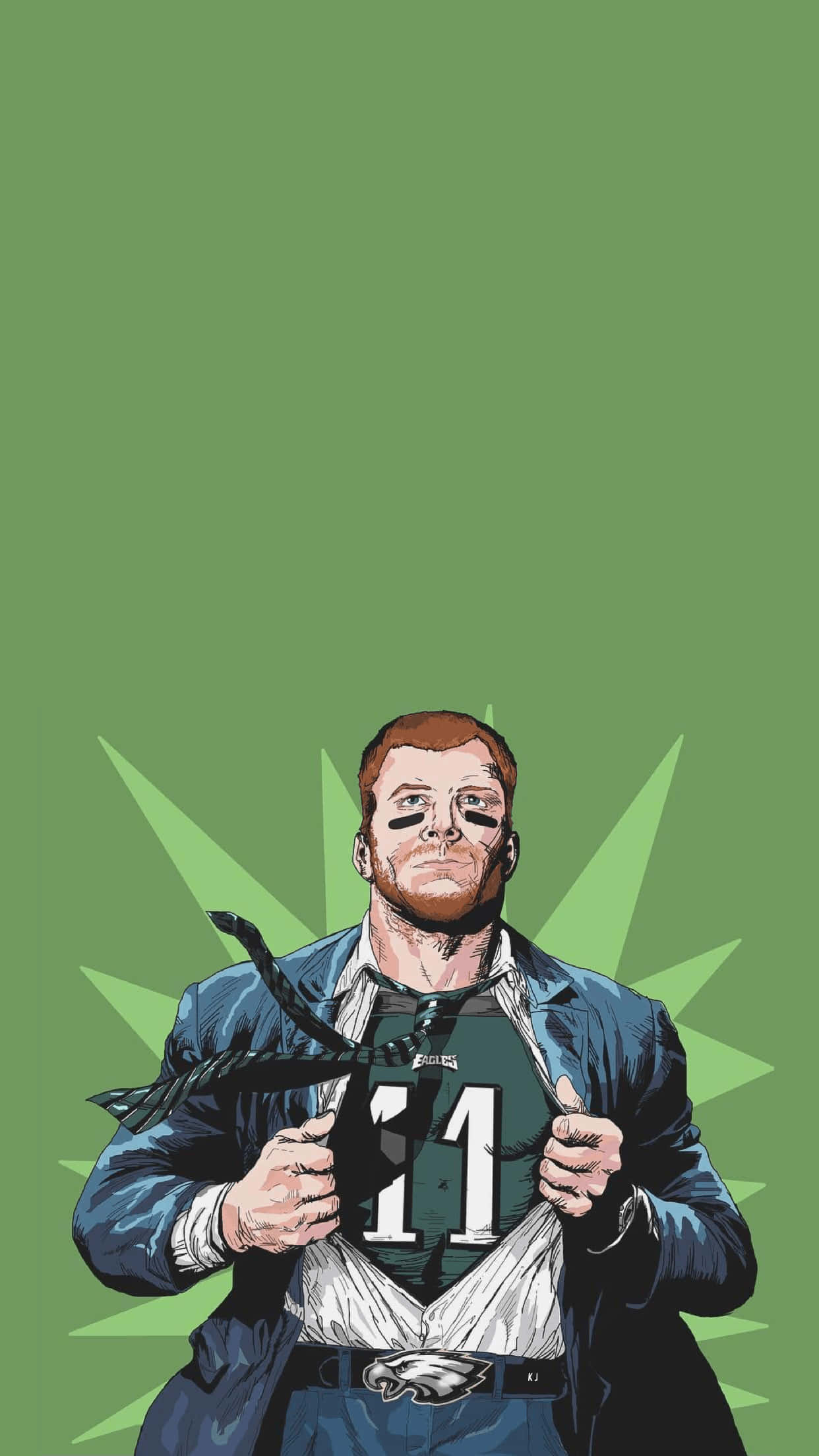 Philadelphia Eagles, green jersey, number 11, Full HD Phone Wallpaper