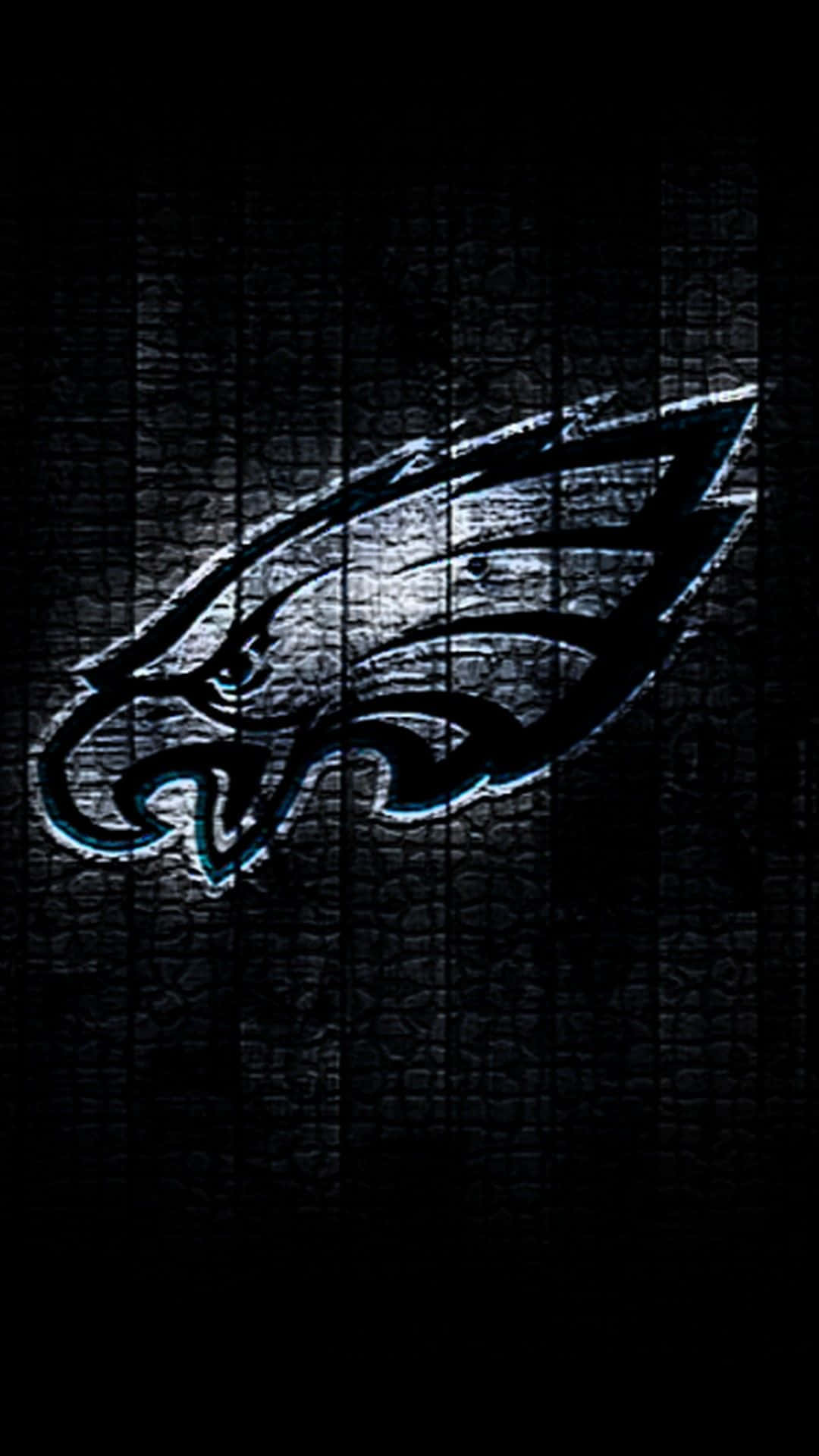 Philadelphia Eagles, iPhone, glowing blue eagle logo, Full HD Phone Wallpaper