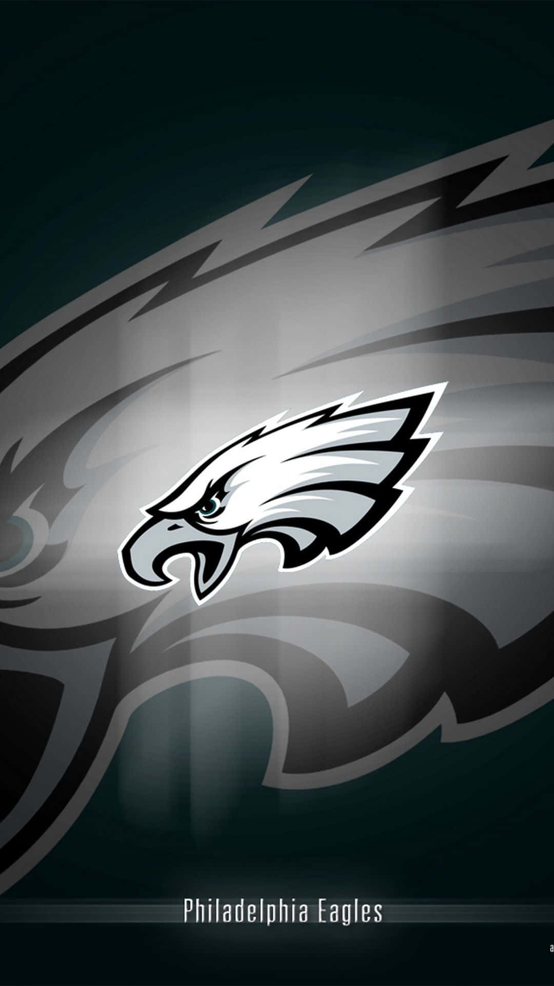 Philadelphia Eagles, eagle head, gray and black abstract background, Full HD Phone Wallpaper